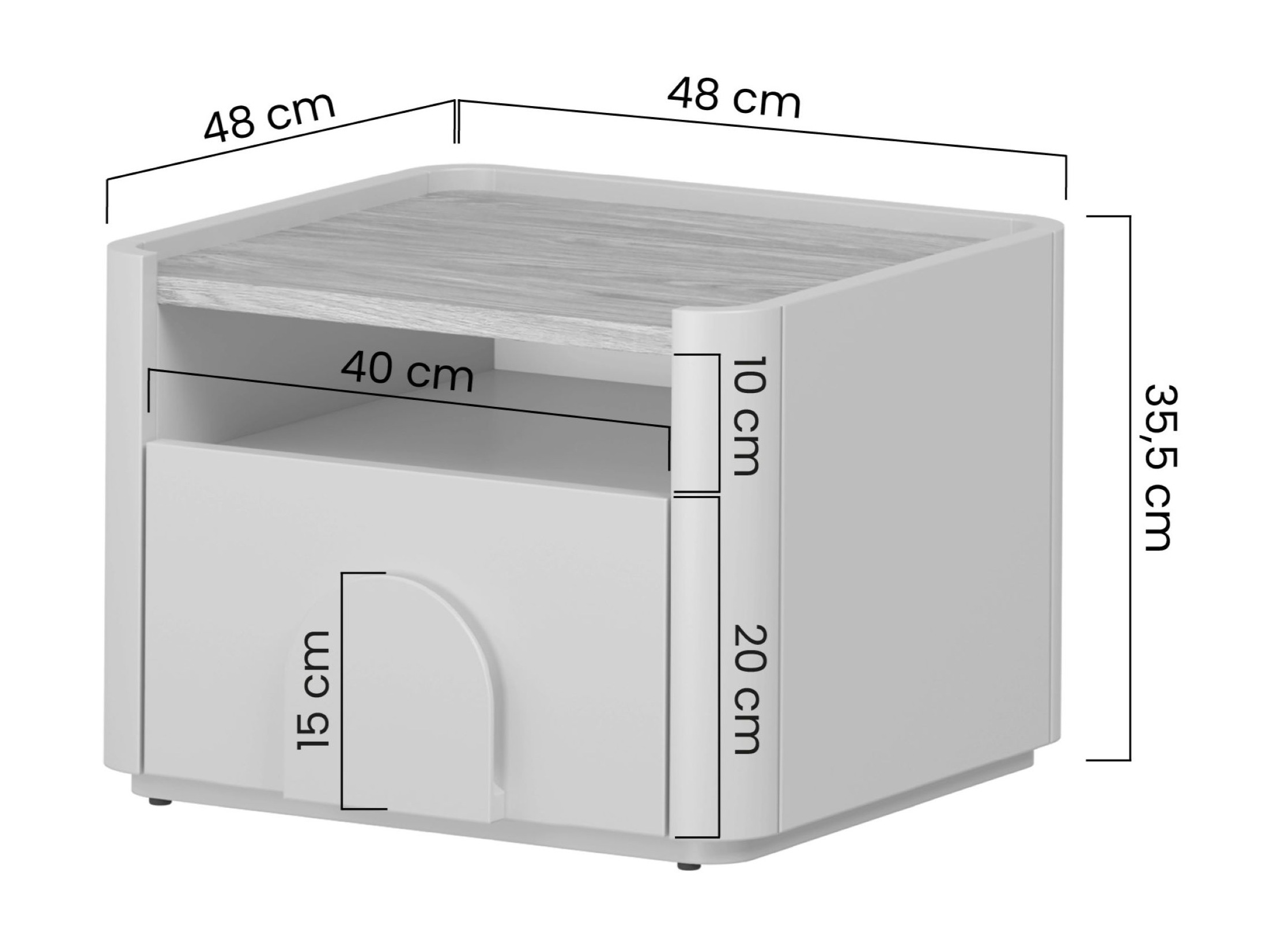 Прикроватная тумбочка Camavio 100 (Кашемир)