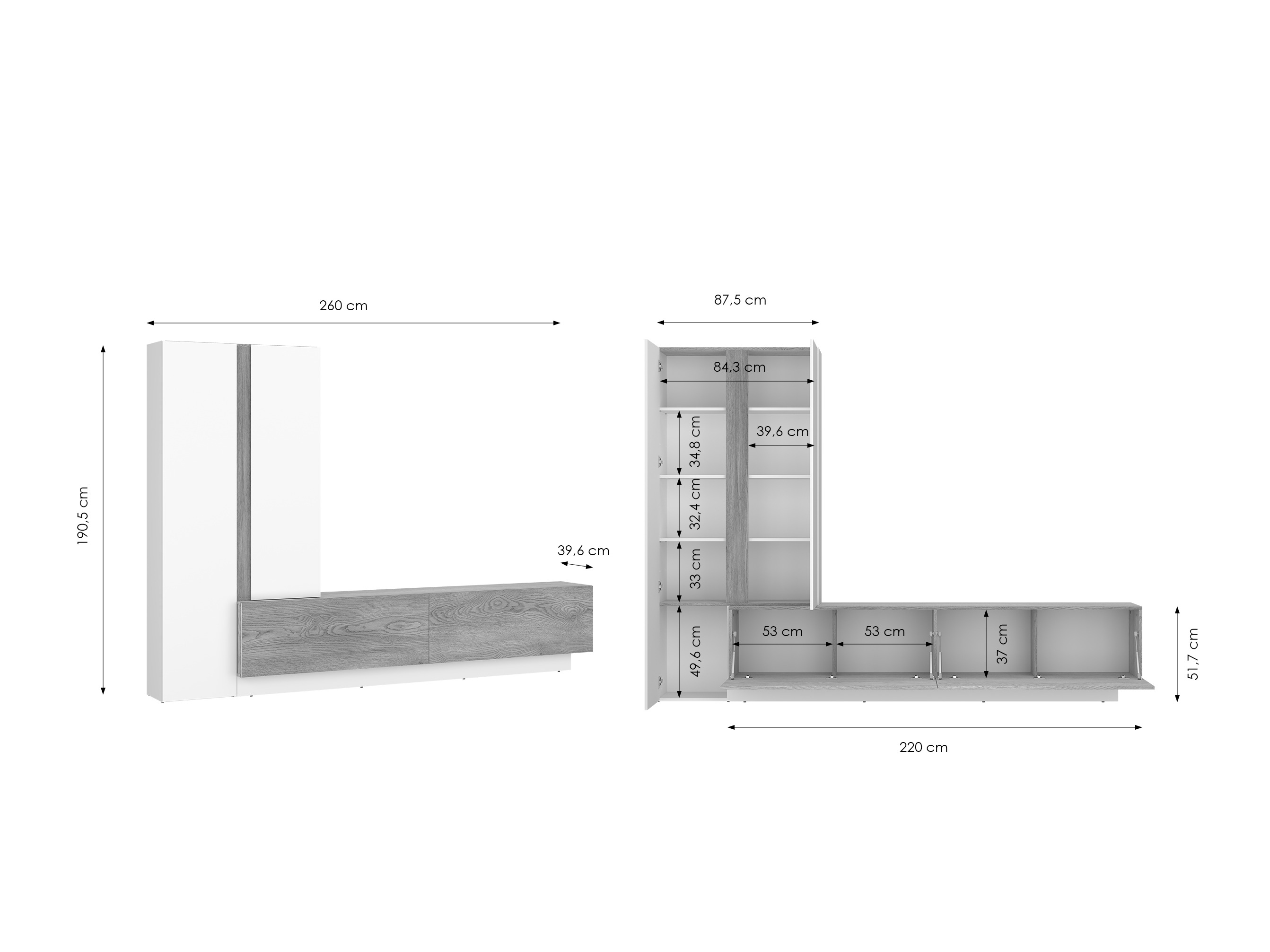 Viesistabas komplekts Ontario 164
