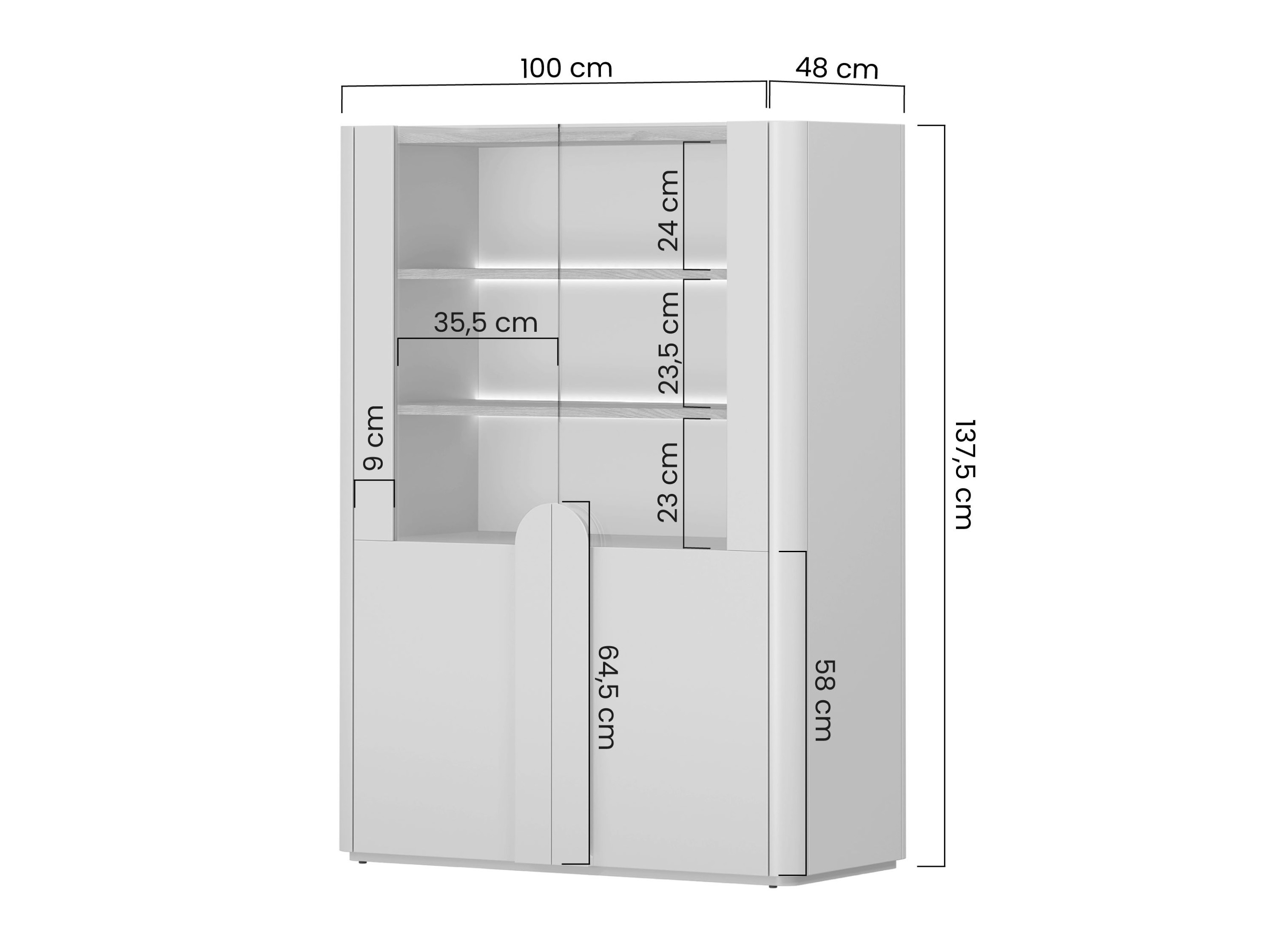 Plaukts Camavio 101 (Kašmirs + Gaišs ozols)