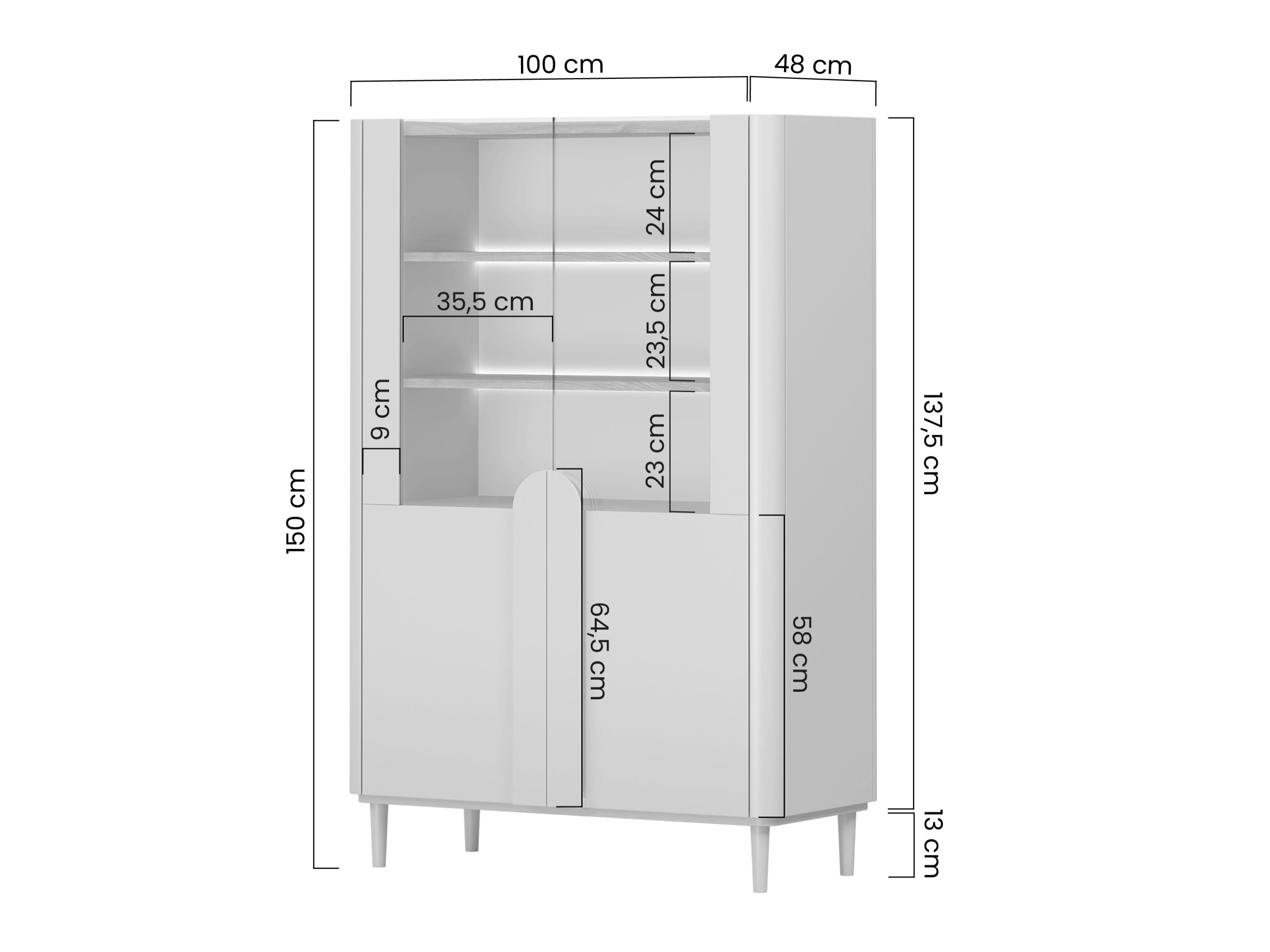 Plaukts Camavio 101 (Putekļaini zaļa + Ozols)