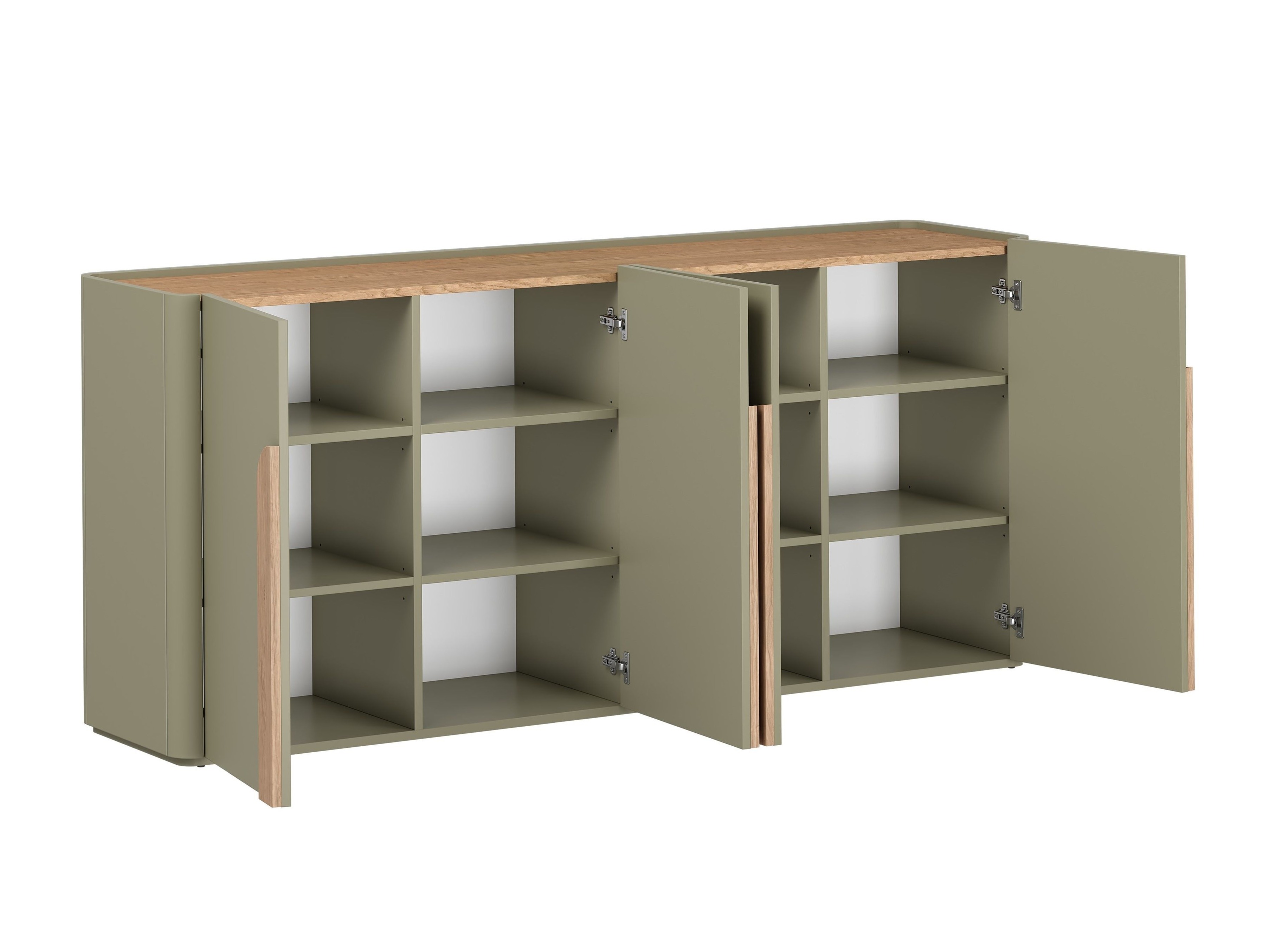 Шкафчик Camavio 102 (Пыльно-зеленый + Дуб)