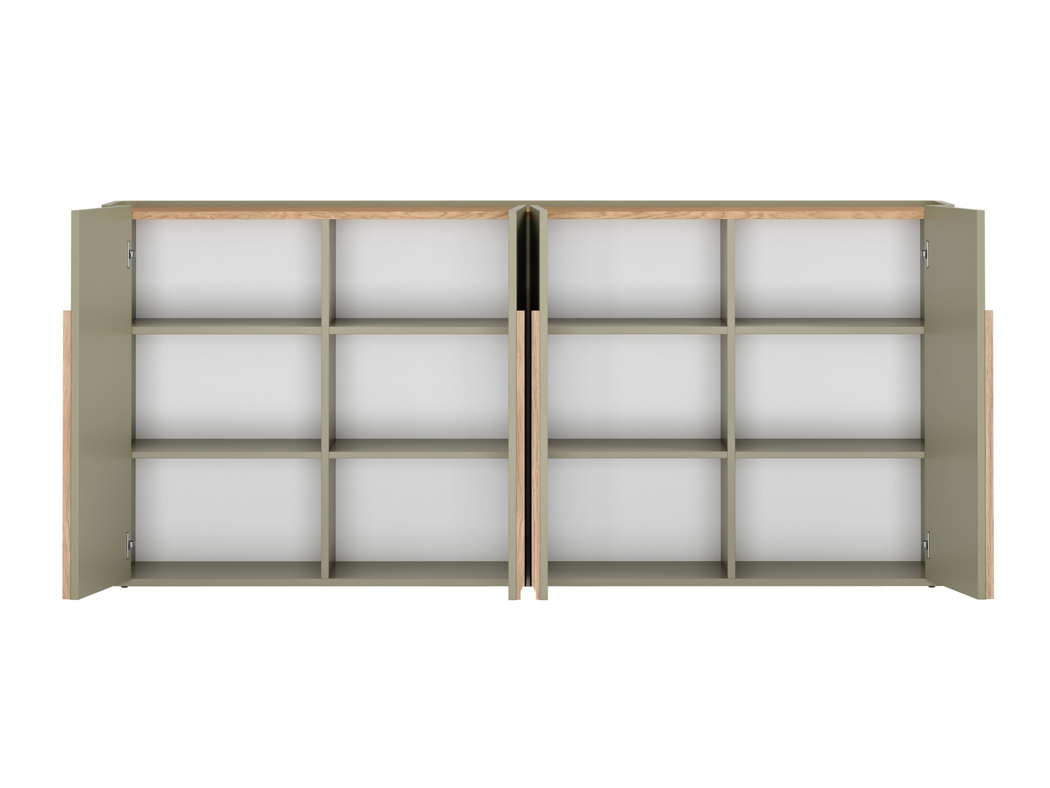 Skapis Camavio 102 (Putekļaini zaļa + Ozols)