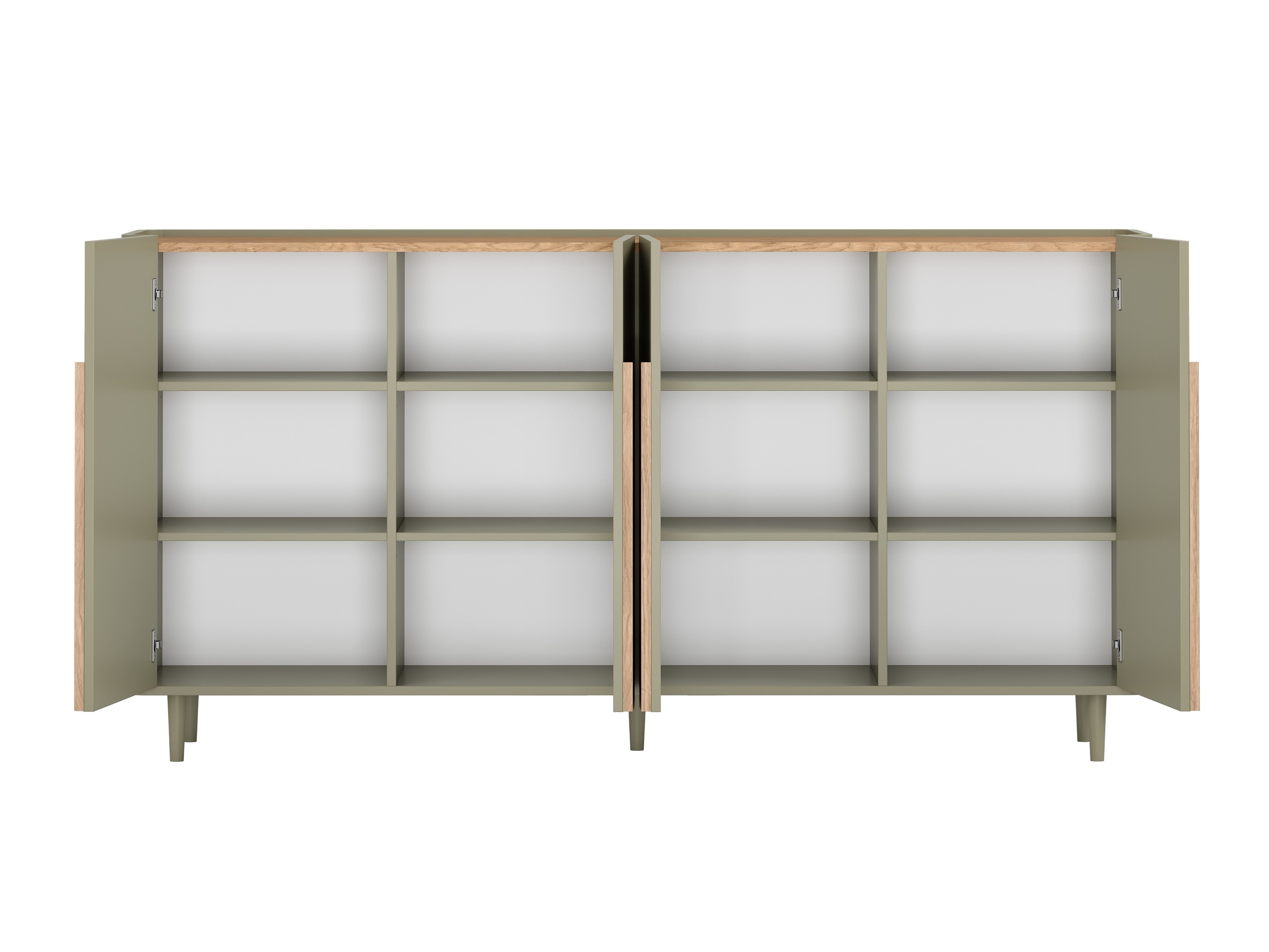 Skapis Camavio 102 (Putekļaini zaļa + Ozols)