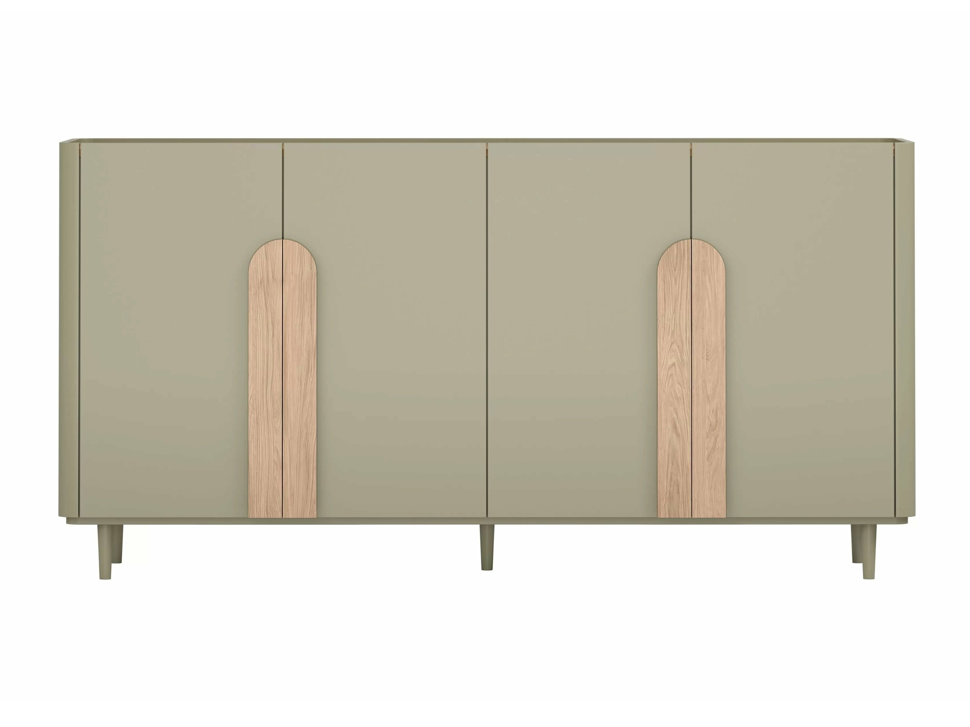 Skapis Camavio 102 (Putekļaini zaļa + Ozols)