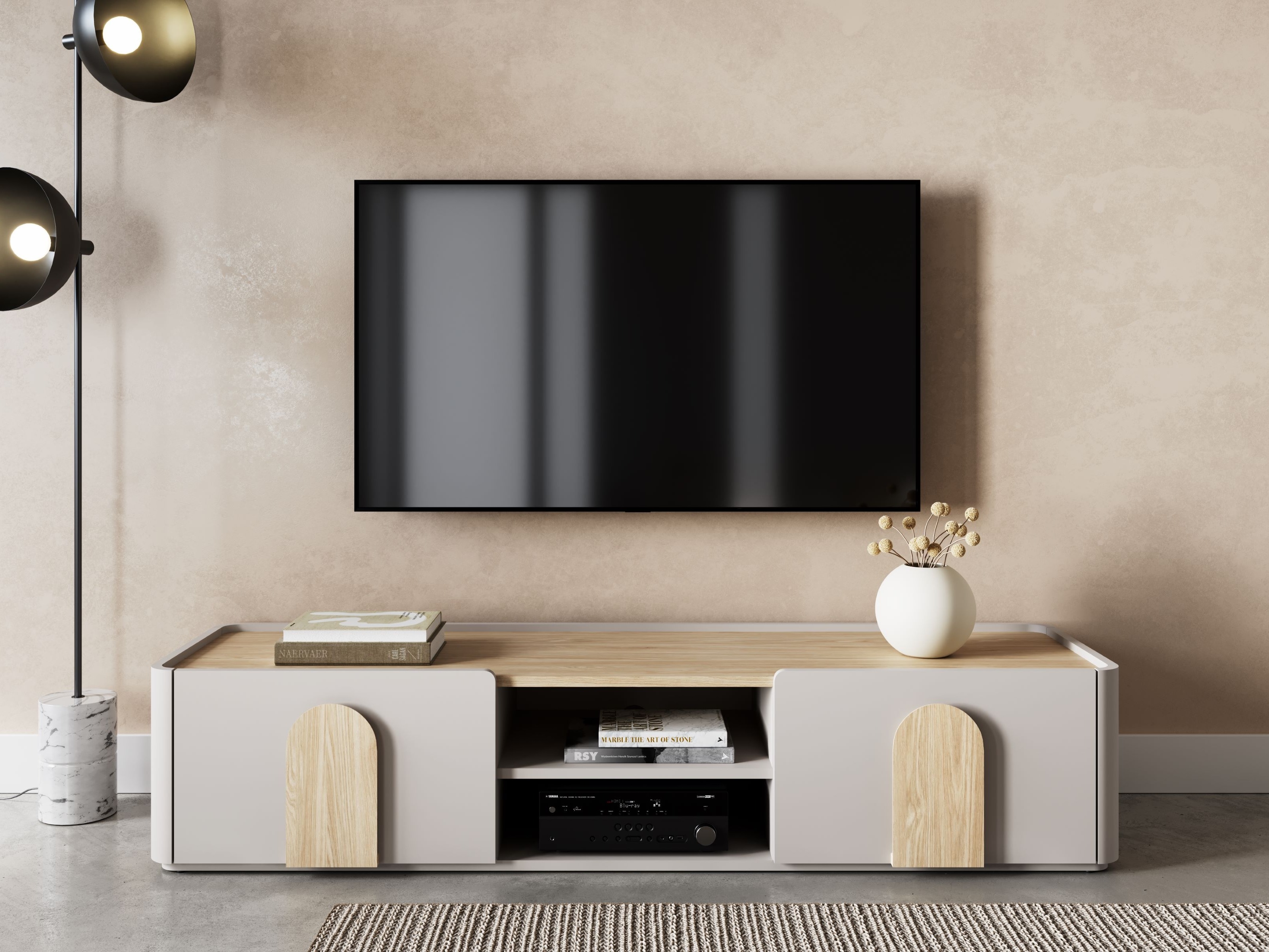 TV galds Camavio 103 (Kašmirs + Gaišs ozols)