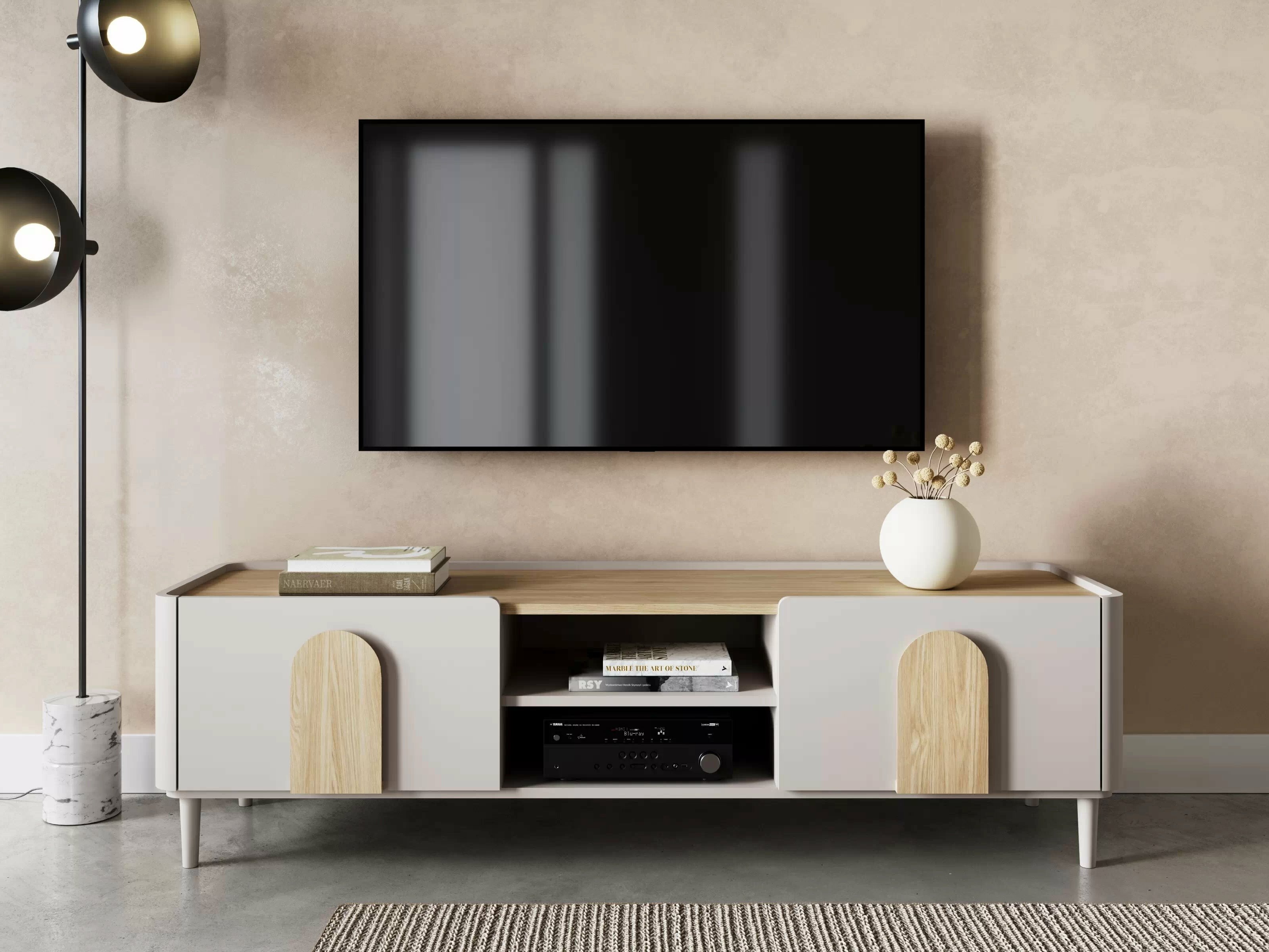 TV galds Camavio 103 (Kašmirs + Gaišs ozols)