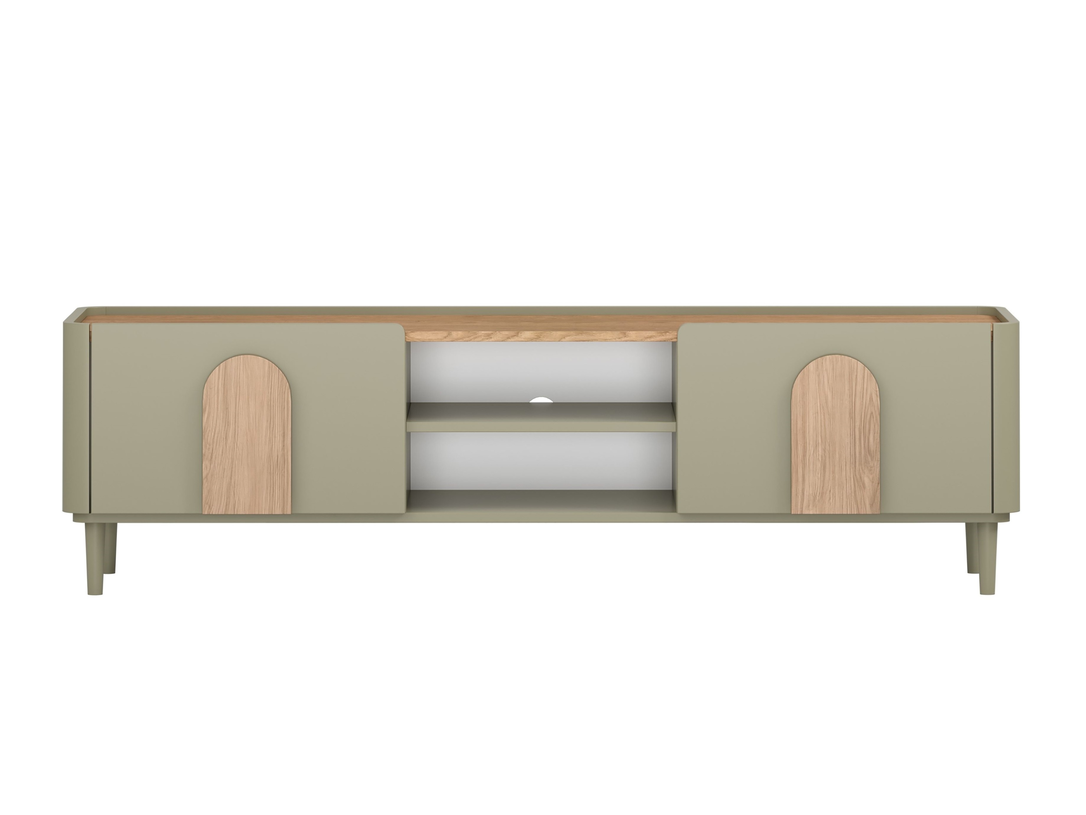 TV galds Camavio 103 (Putekļaini zaļa + Ozols)