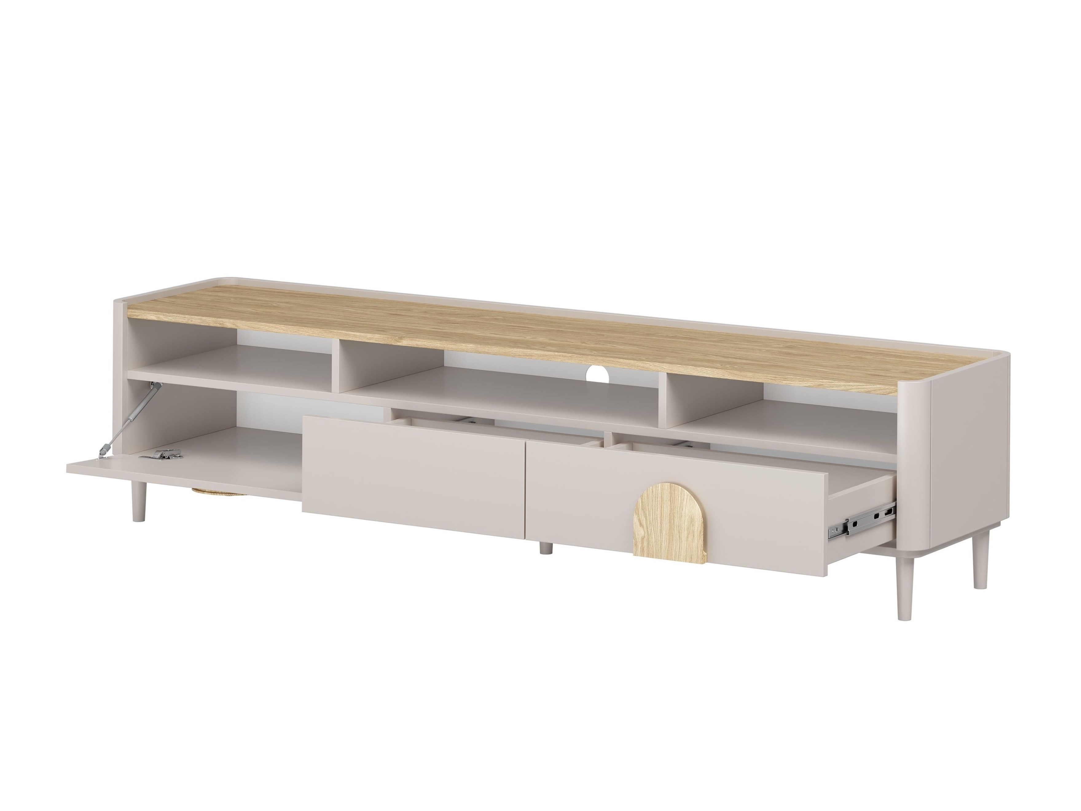 ТВ тумба Camavio 104 (Кашемир + Светлый дуб)