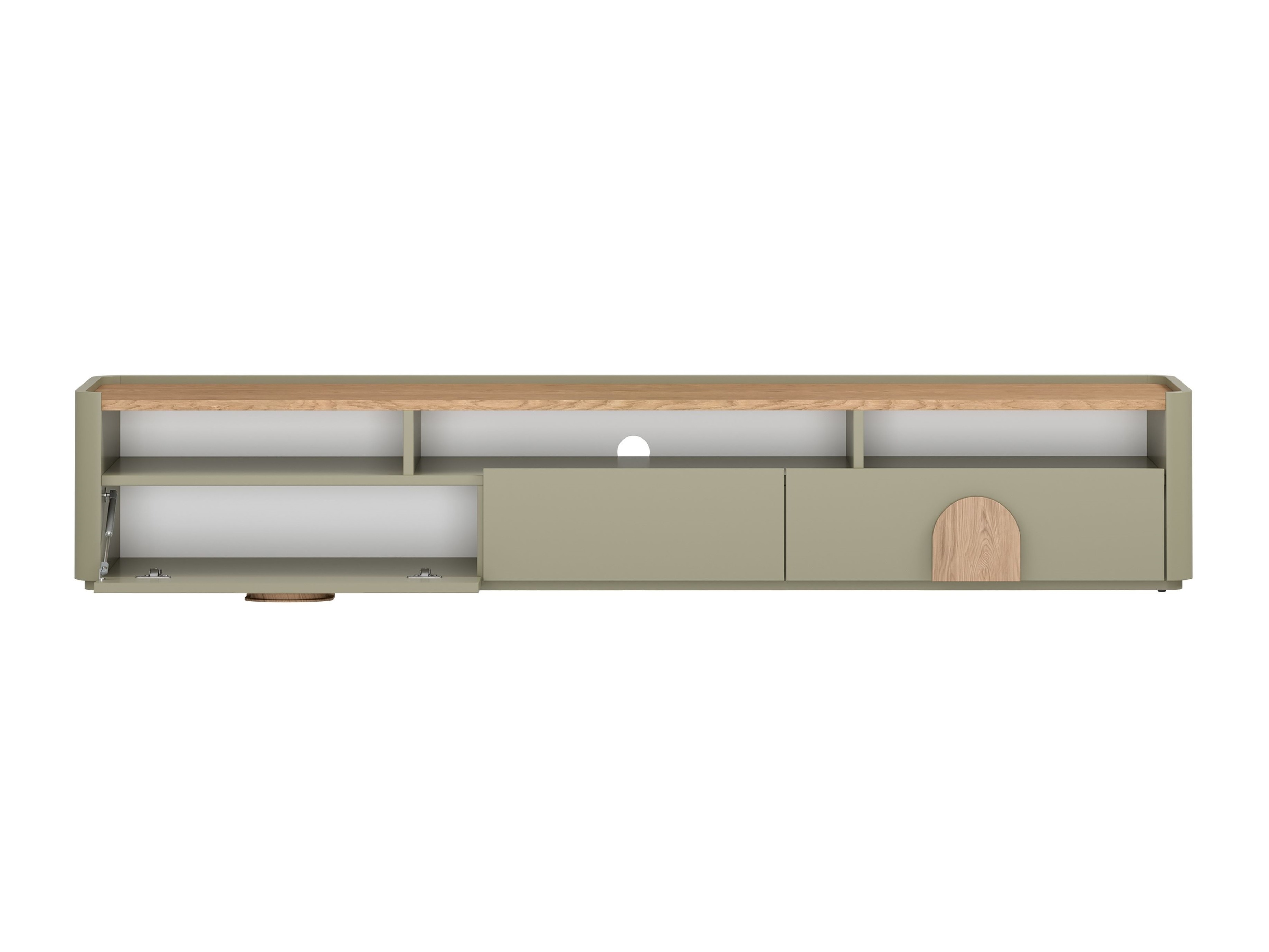 ТВ тумба Camavio 104 (Пыльно-зеленый + Дуб)