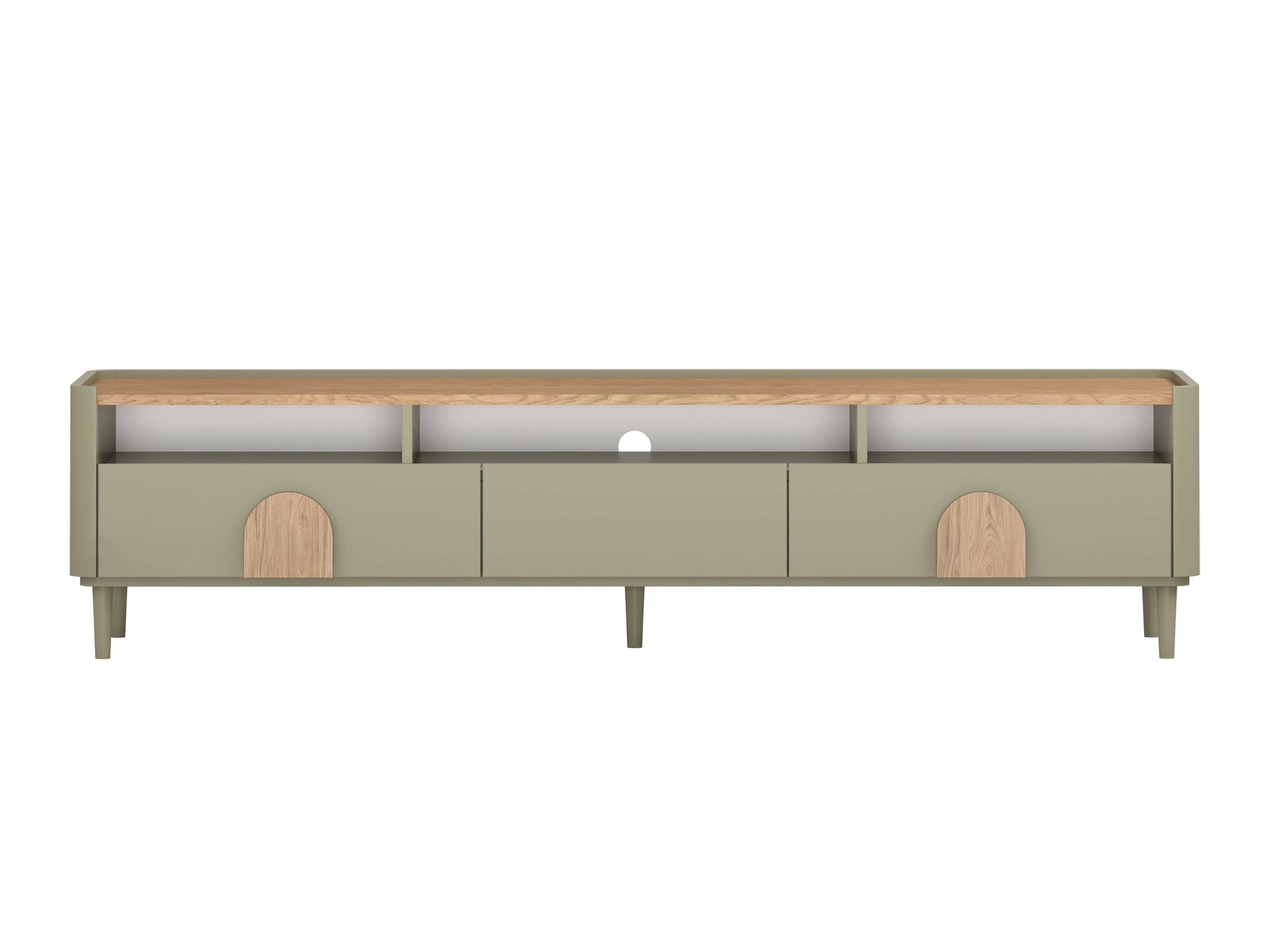 ТВ тумба Camavio 104 (Пыльно-зеленый + Дуб)
