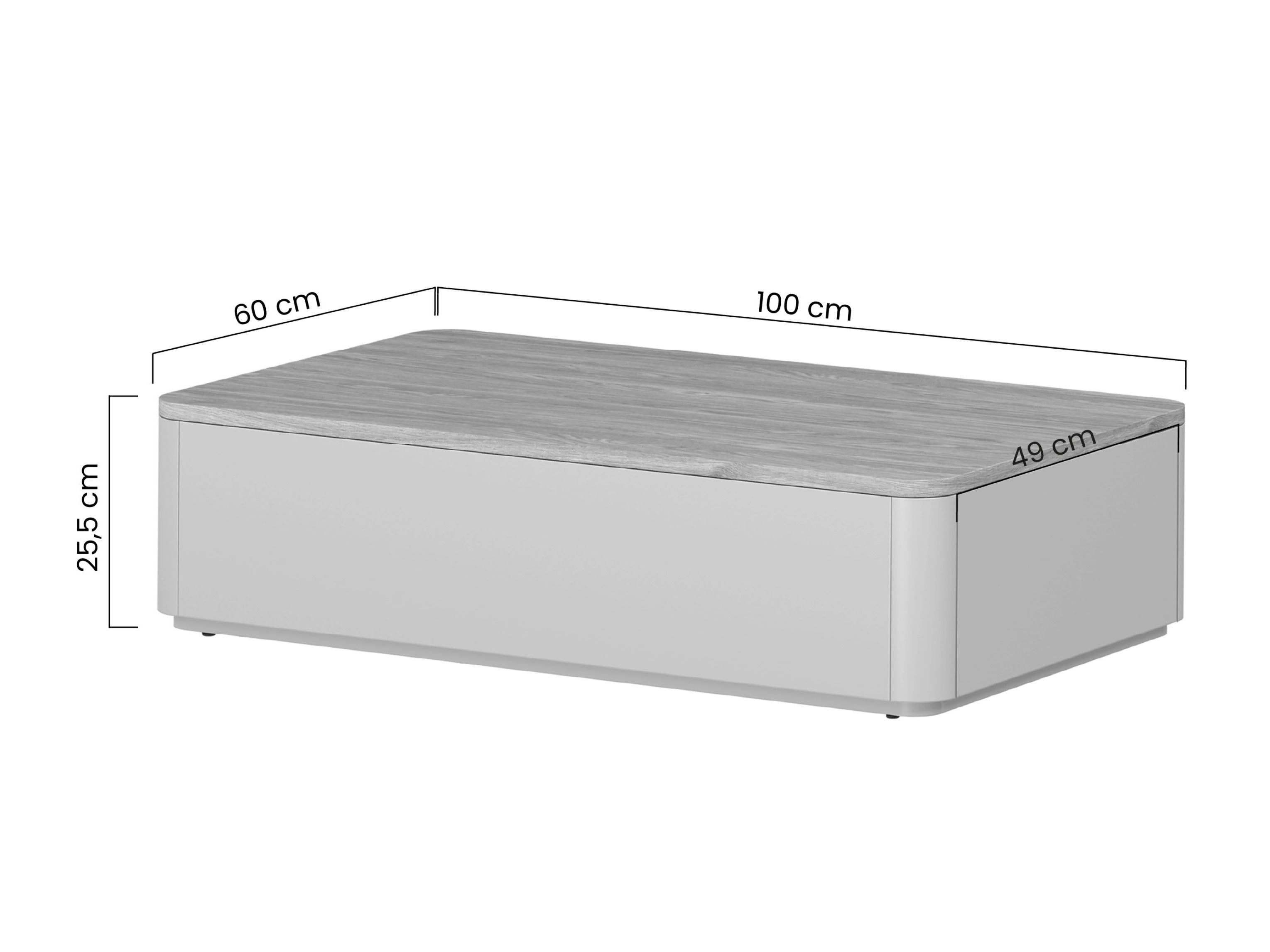 Журнальный столик Camavio 105 (Пыльно-зеленый + Дуб)