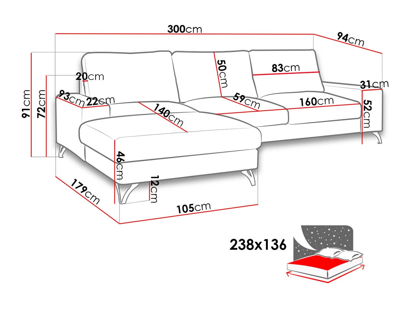 Угловой диван ComfiDream 111 (Verita 28)