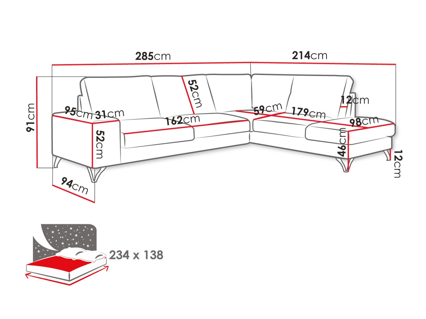 Угловой диван ComfiDream 112 (Verita 03)