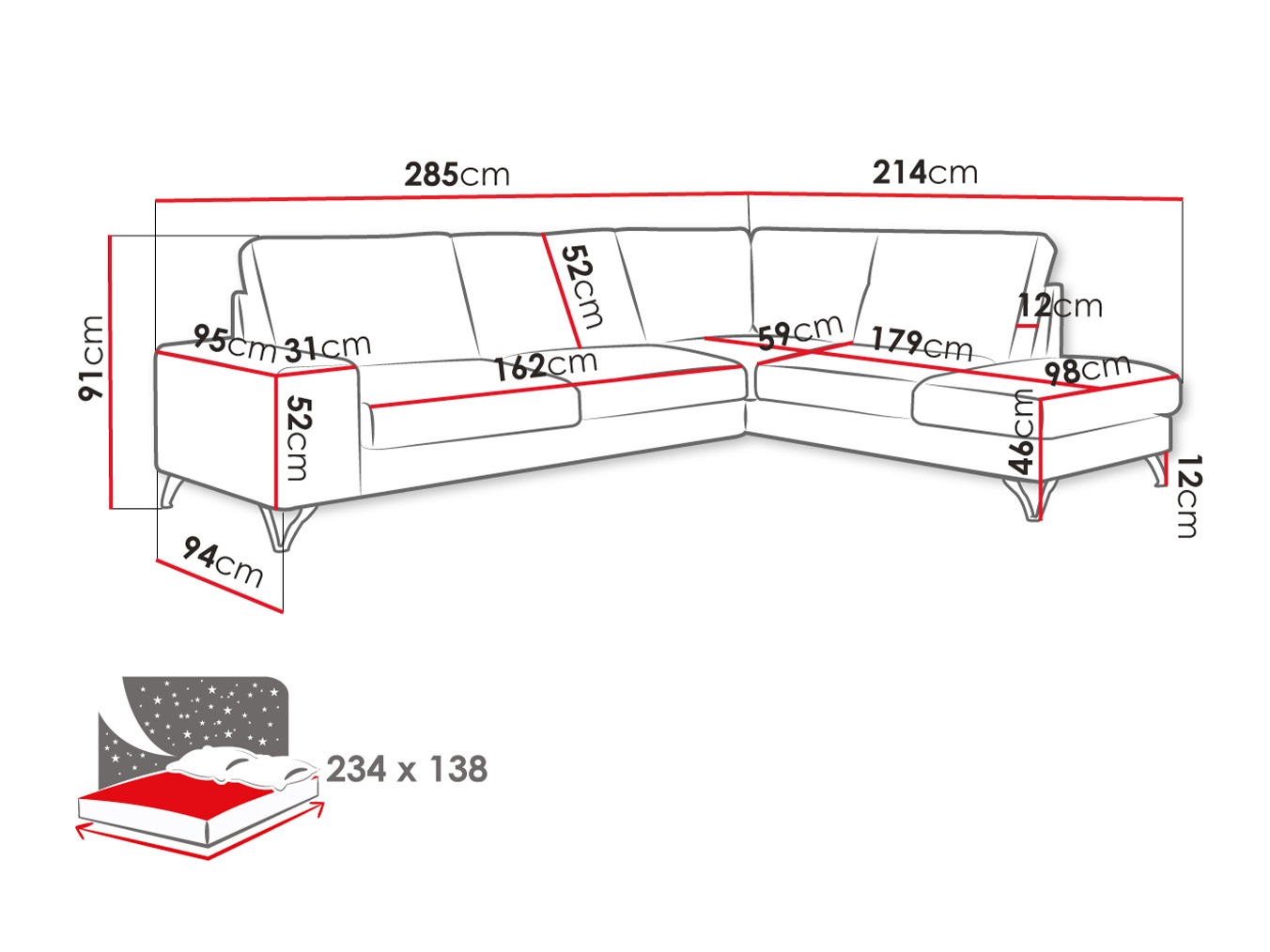 Угловой диван ComfiDream 112 (Verita 11)