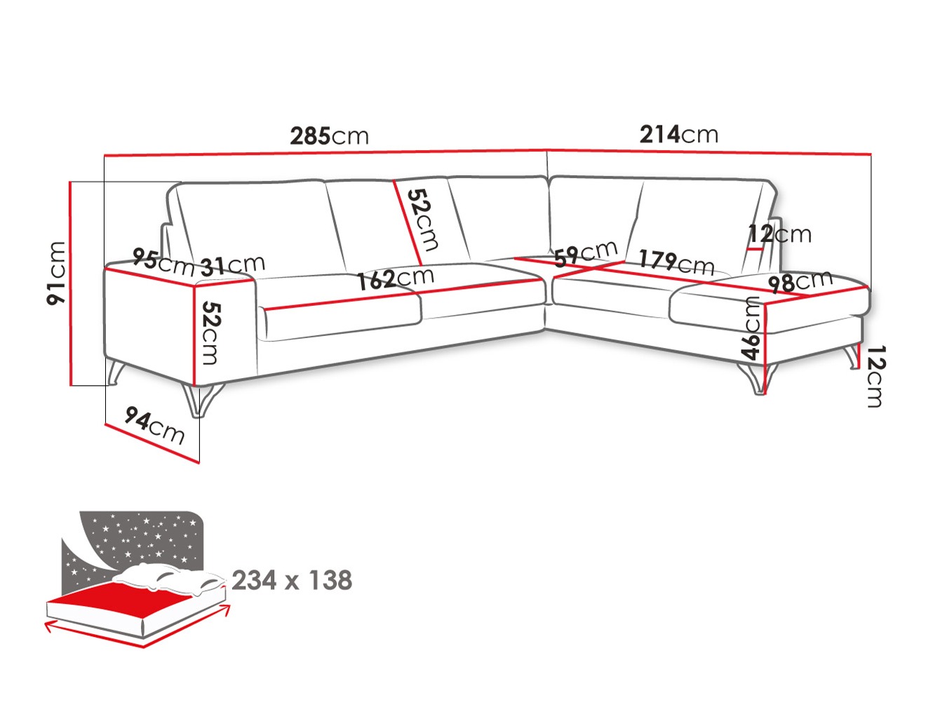 Угловой диван ComfiDream 112 (Verita 53)