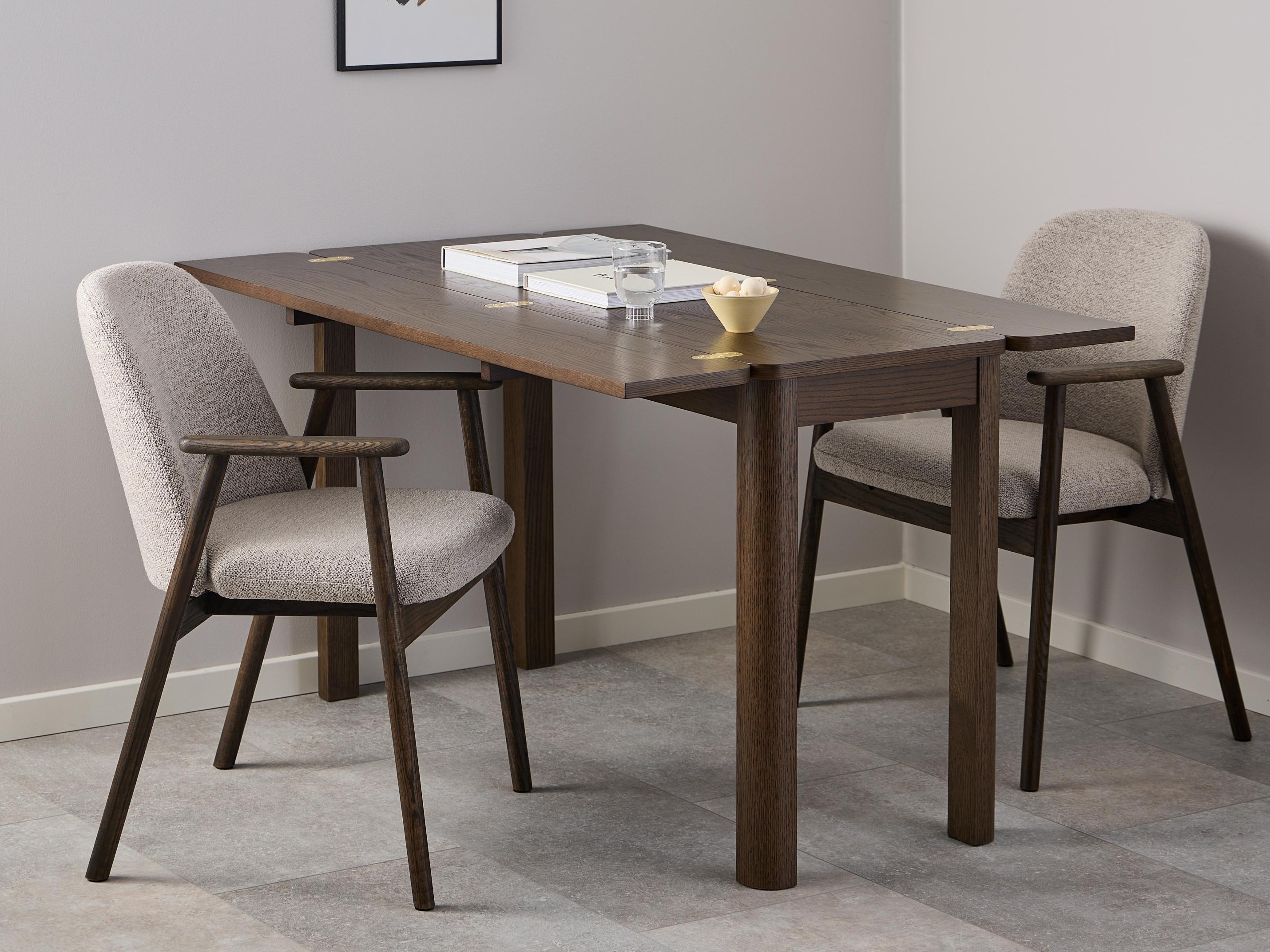 Krēsls Norsica 890 (Bēšs + Tumšs koks)