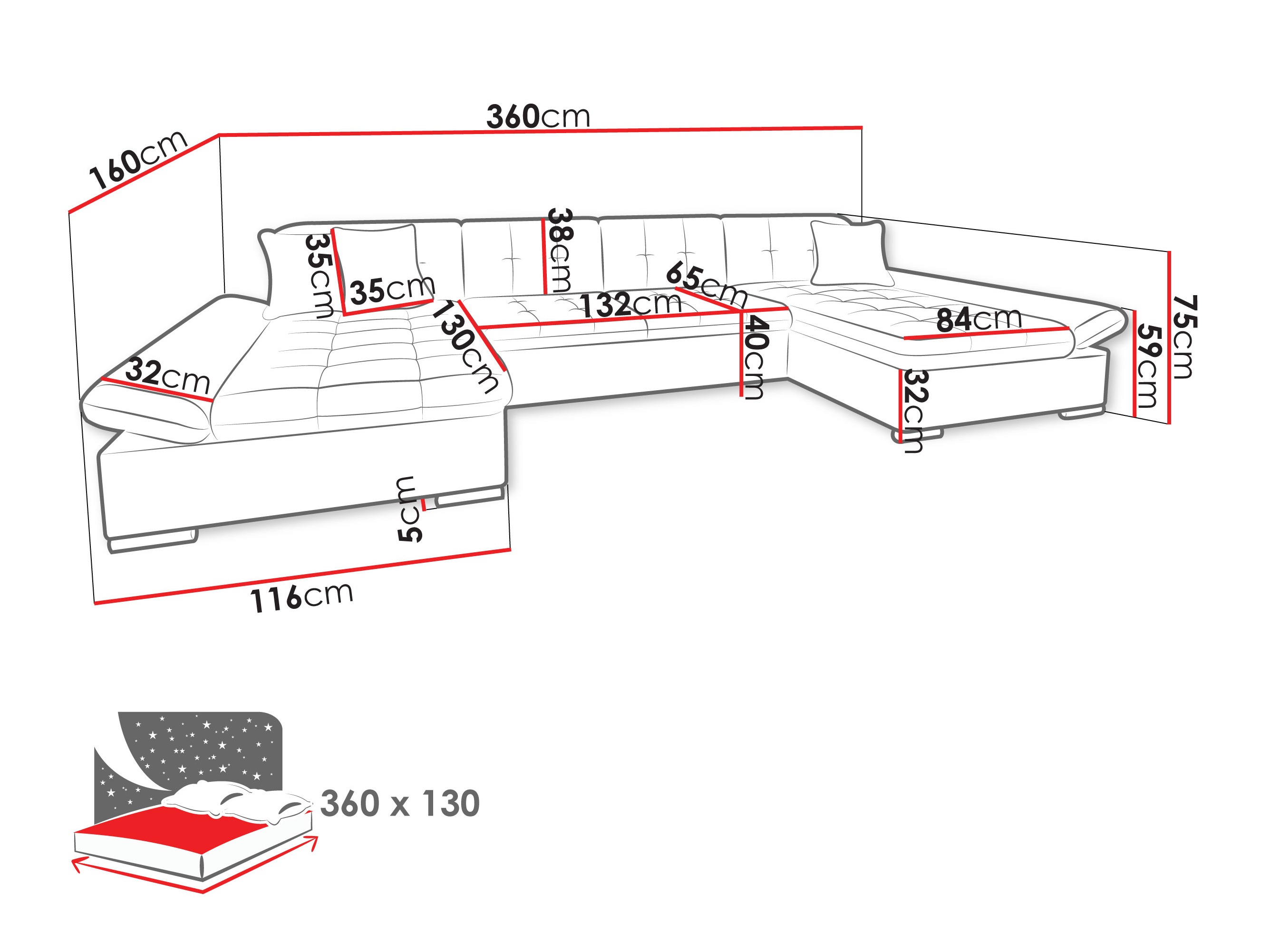 Stūra dīvāns Comfivo 240 (Zoya 01)