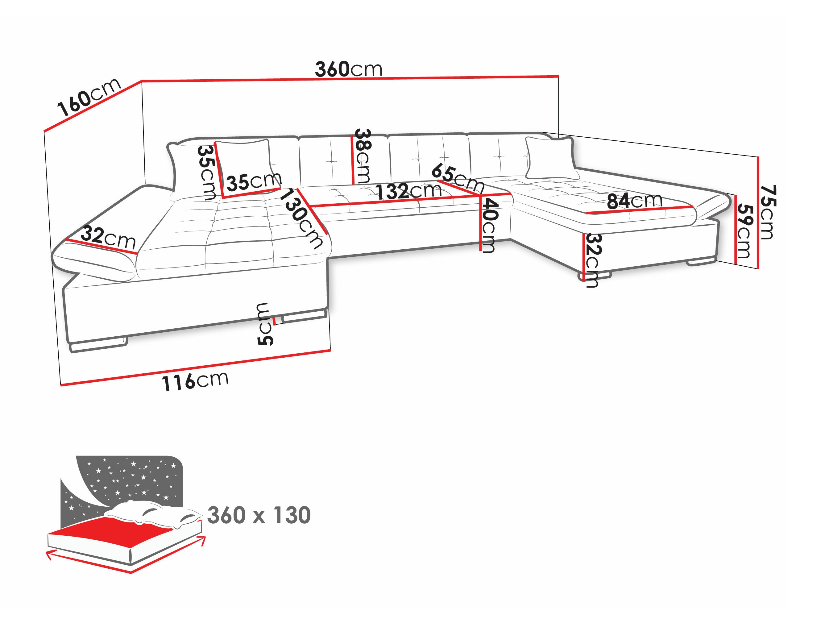 Stūra dīvāns Comfivo Ficus I (Lux 05 + Lux 06)