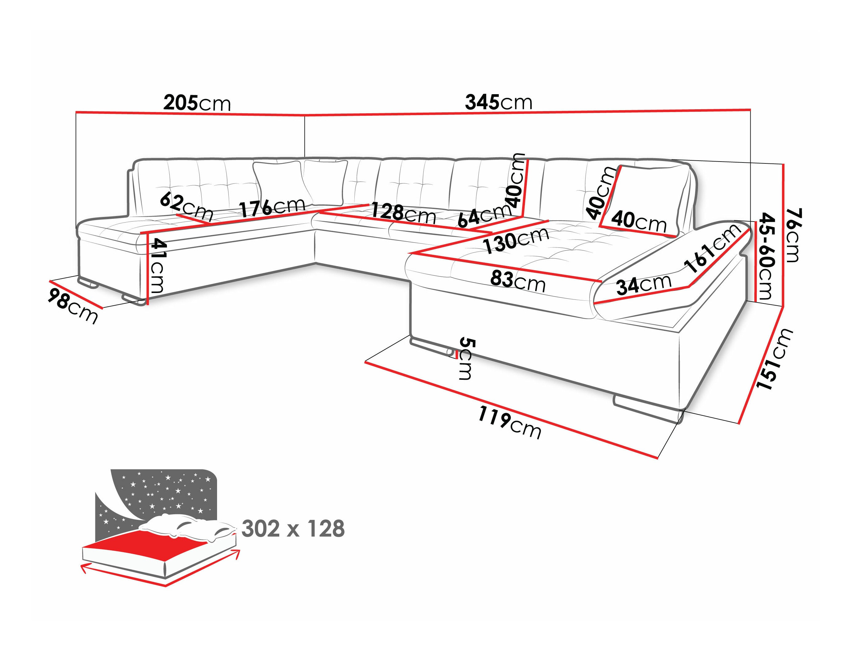 Угловой диван Comfivo 149 (Soft 011 + Lux 06 + Lux 05)