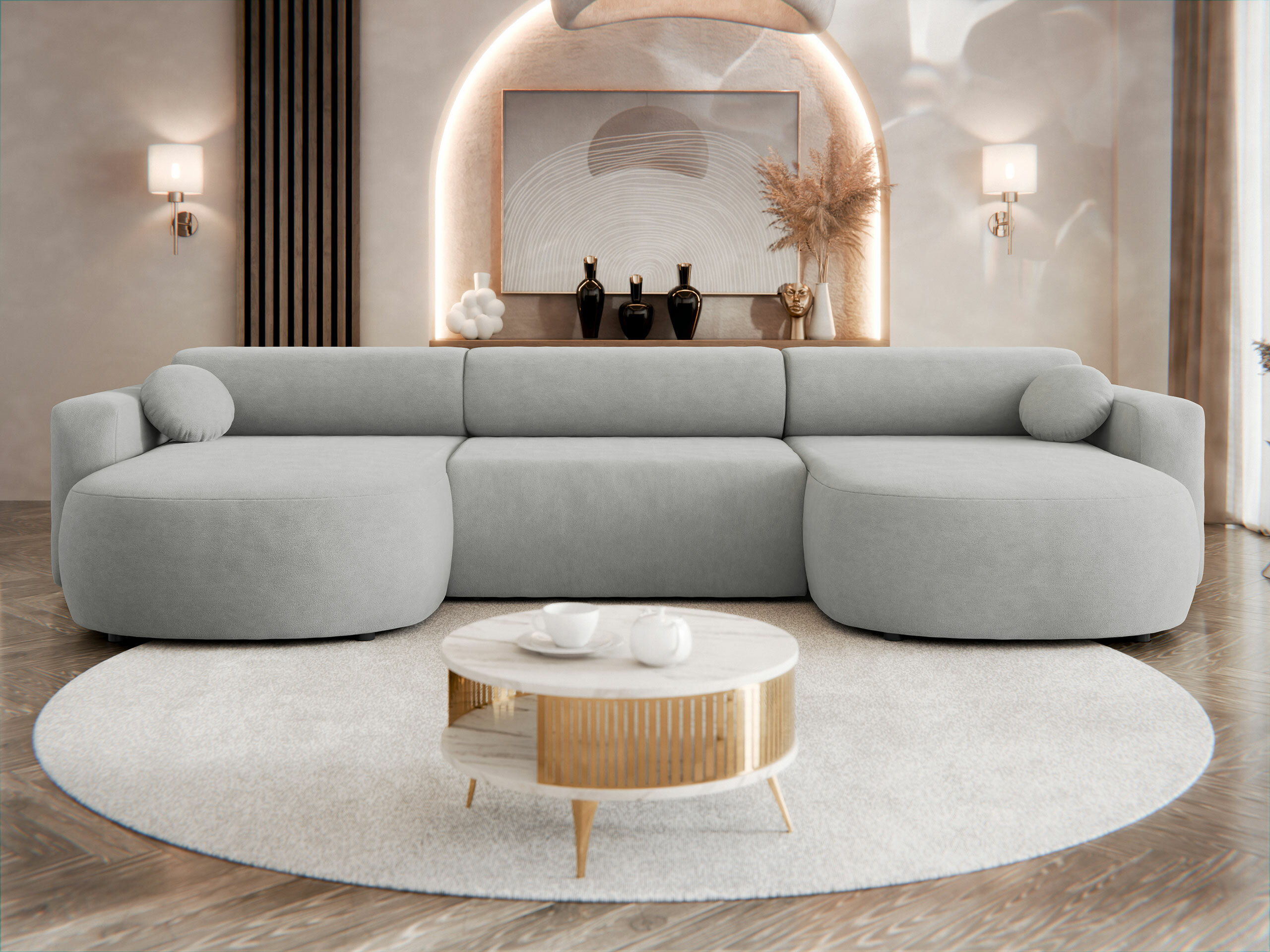 Stūra dīvāns Comfivo 480 (Velo 633)