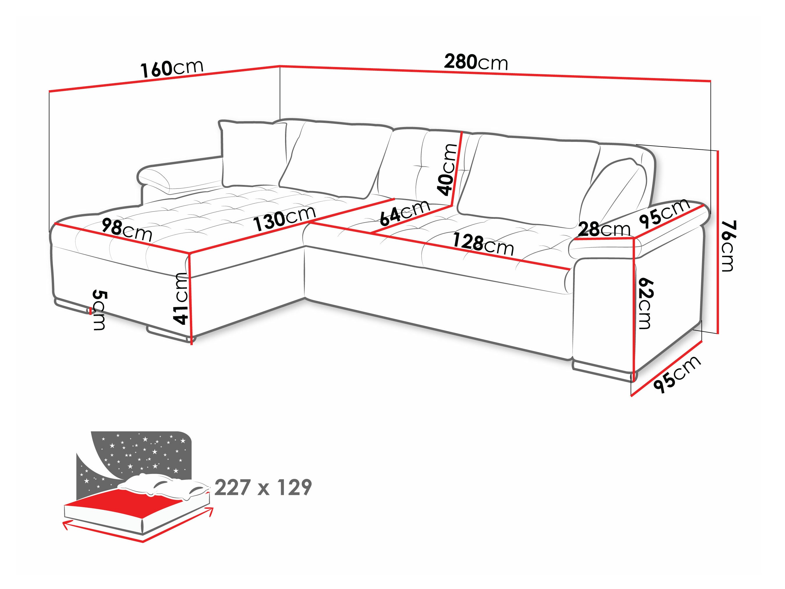 Stūra dīvāns Comfivo Mica I (Lux 06 + Lux 05)