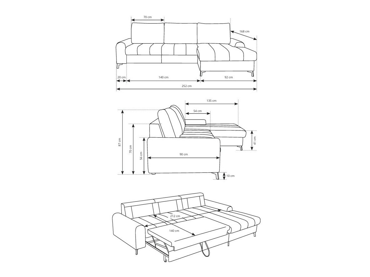 Stūra dīvāns Kingston 199 (Kreisais)