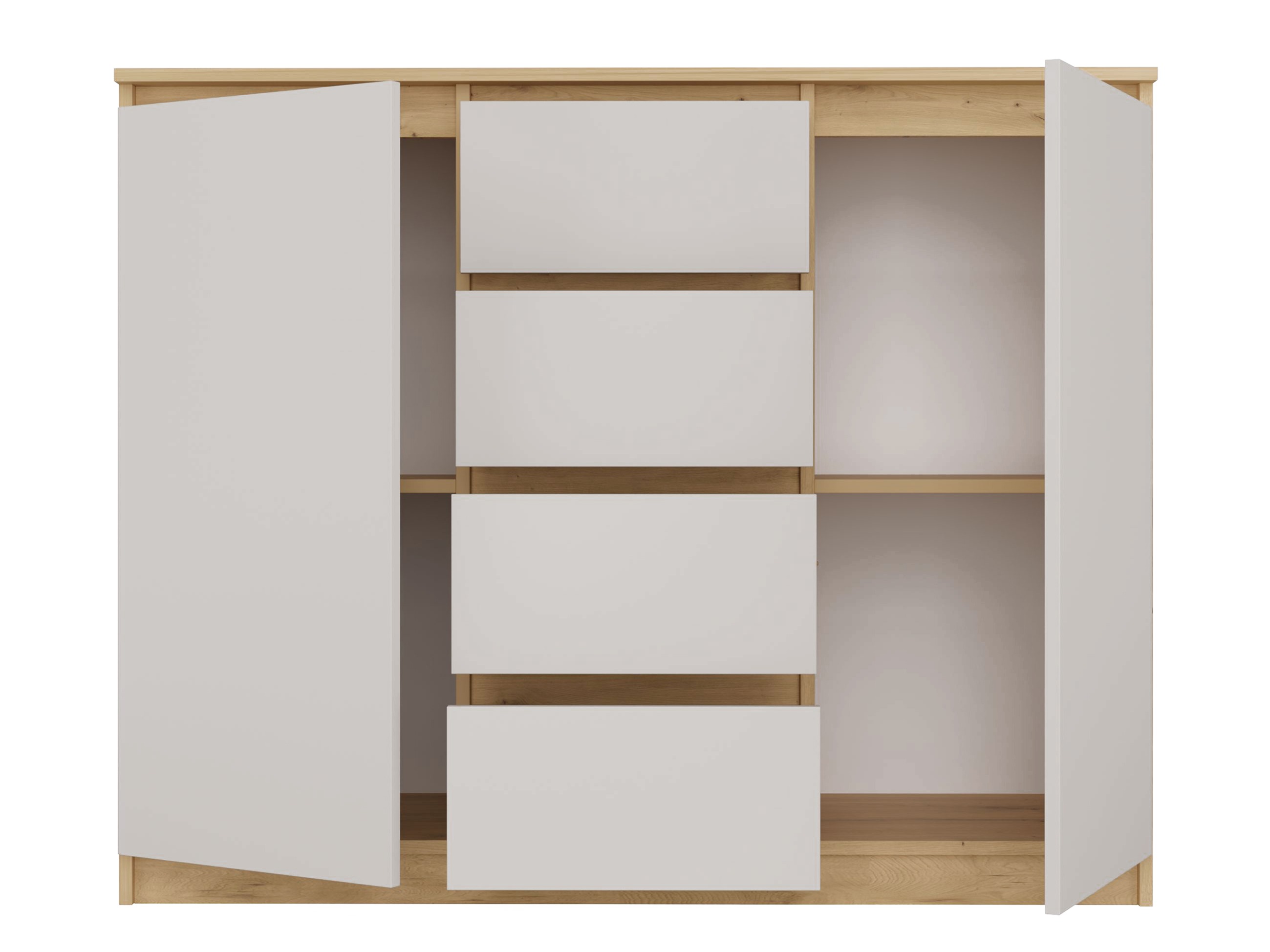 Kомод Elbvelu 113 (Artisan дуб + Кашемир)