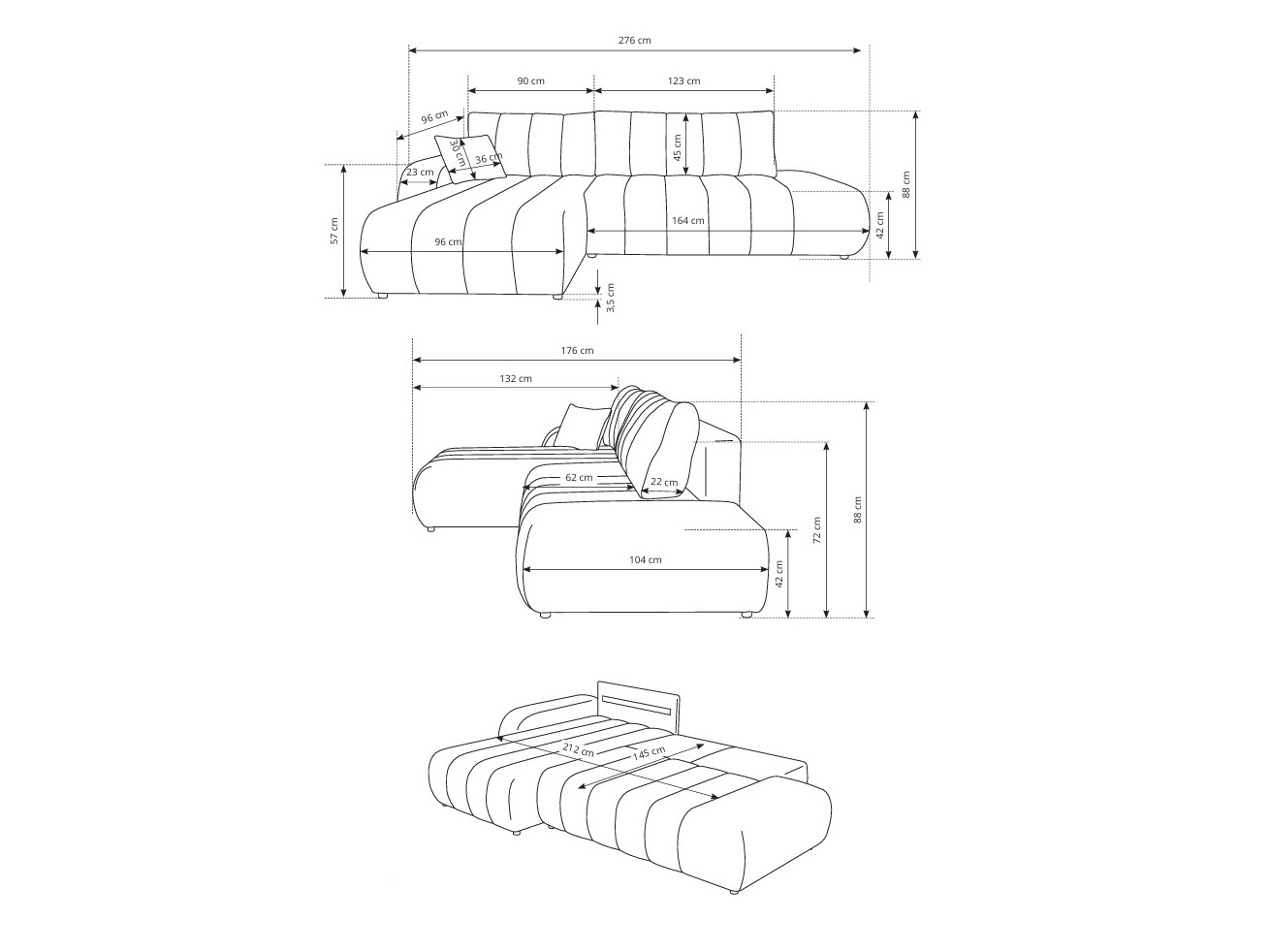 Stūra dīvāns Kingston 152 (Lambi 12)