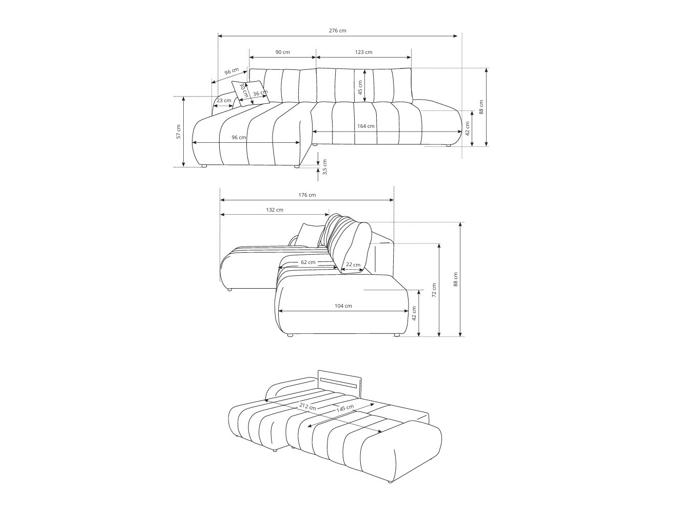 Угловой диван Kingston 152 (Lambi 01)