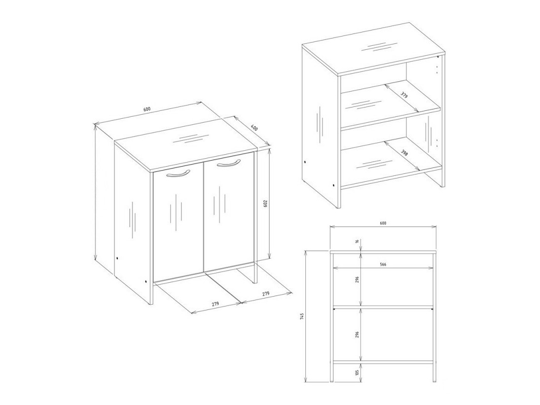 Stāvošs vannas istabas skapītis izlietnei Servou 104