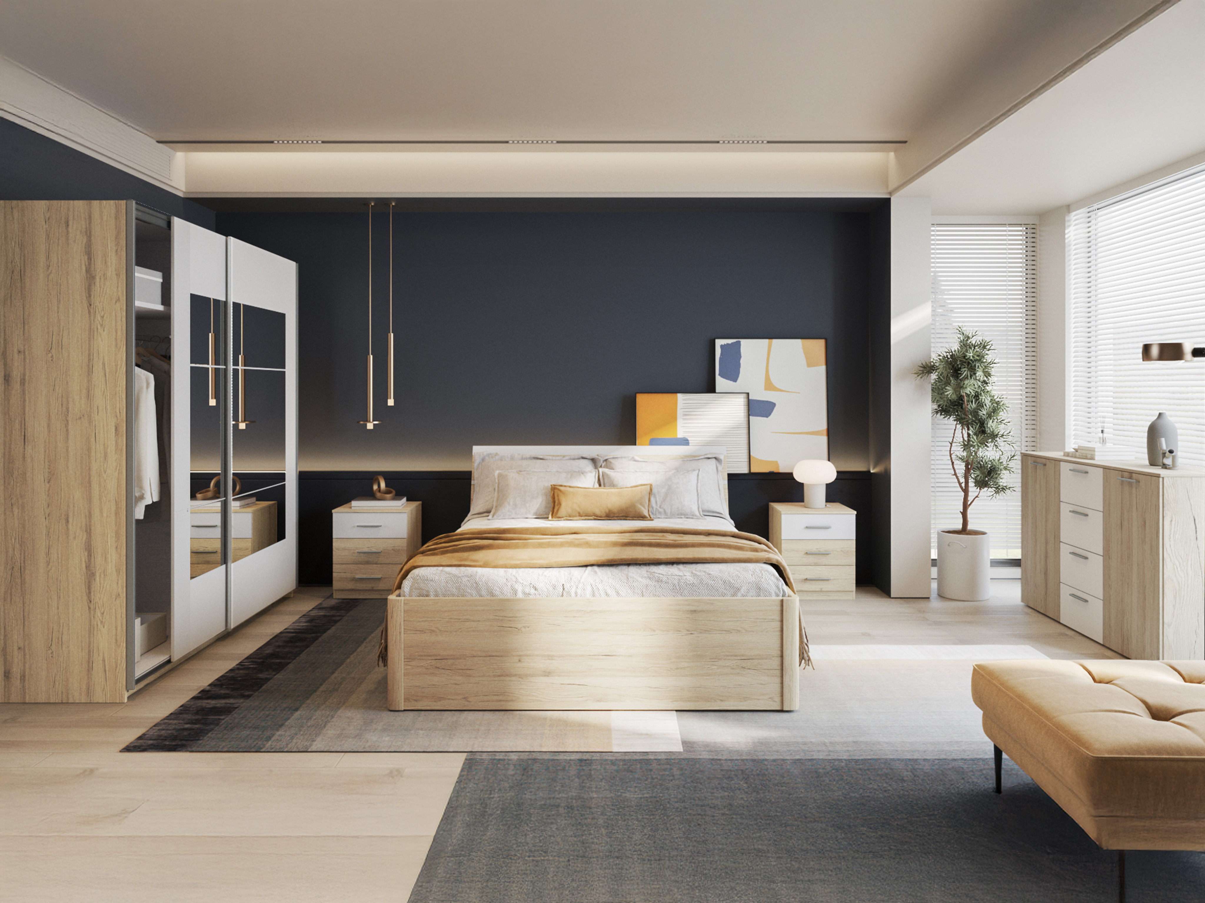 Kumode Melvele 101 (Sanremo ozols + Balts)