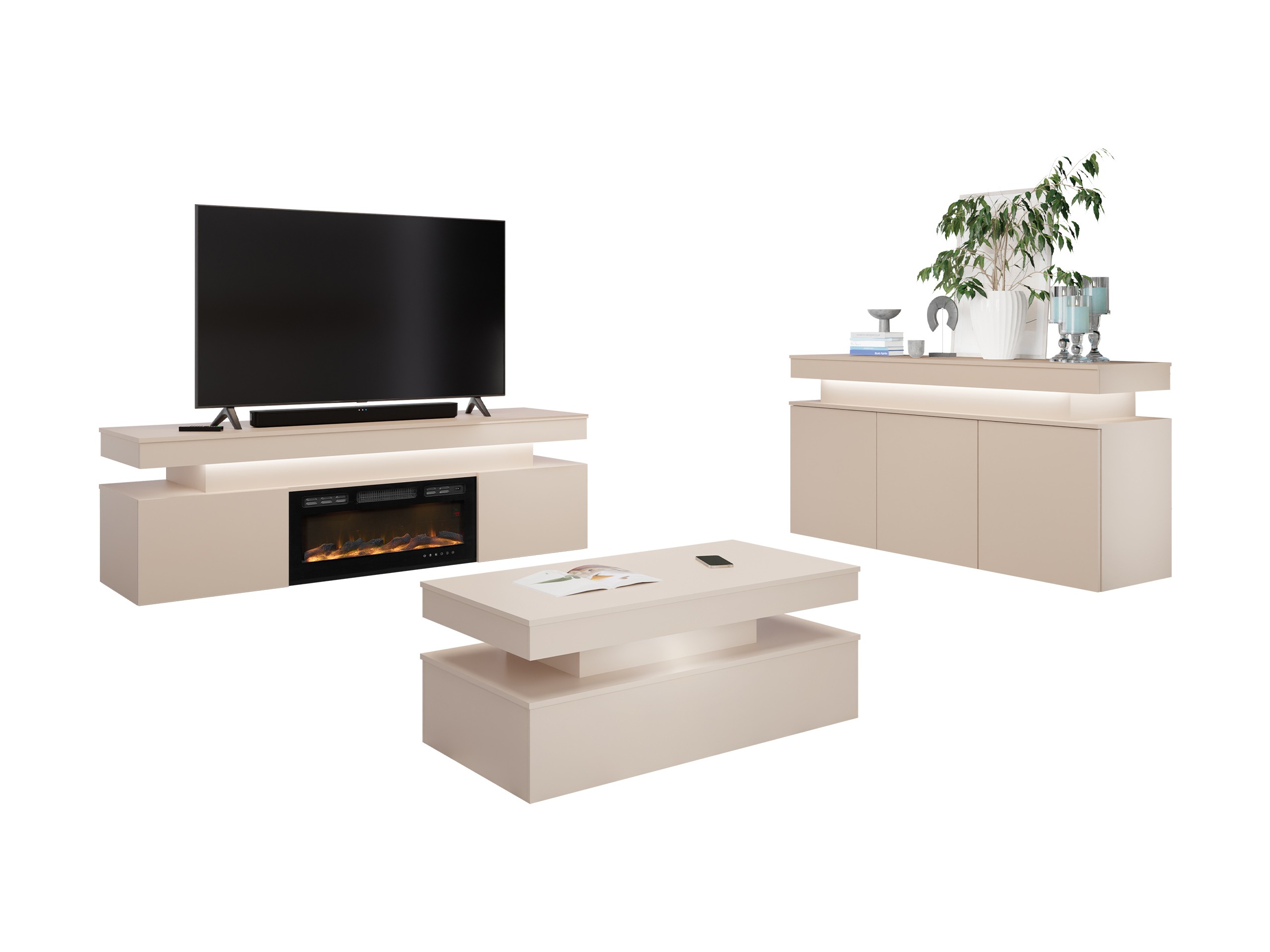 Набор для гостиной Monfero 106 (Светло-коричневый)