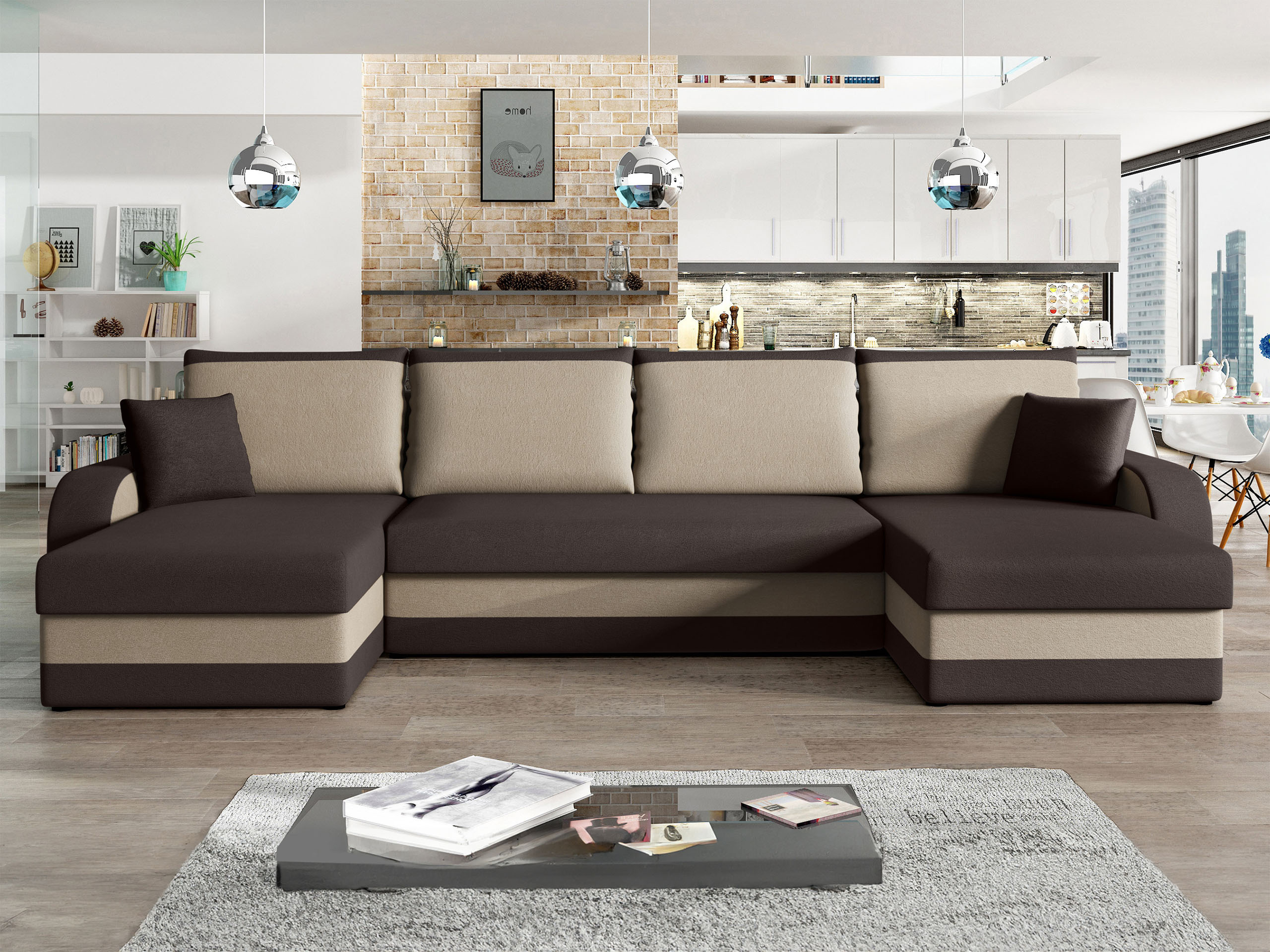 Stūra dīvāns Comfivo Melissa IV (Alova 68 + Alova 07)