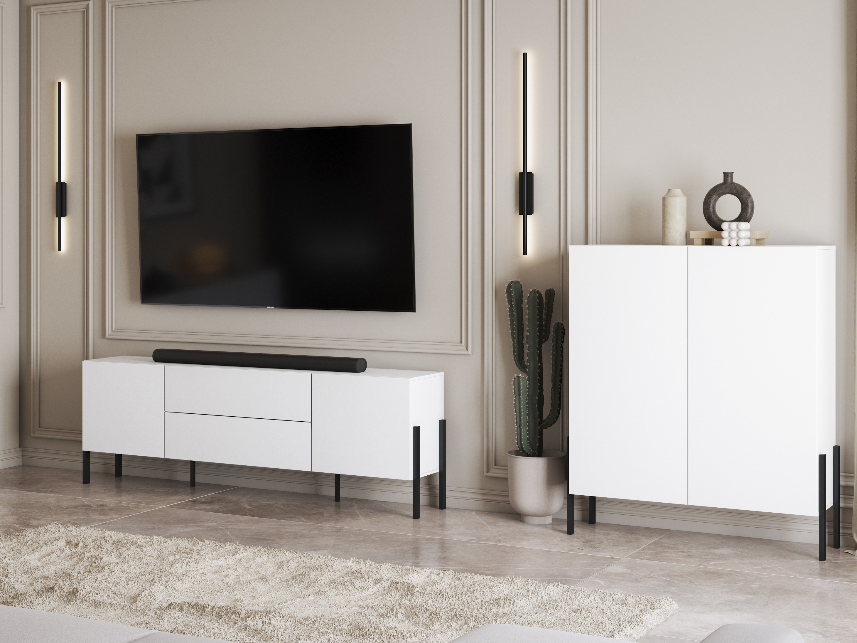 TV galds Etsore 102 (Balts)