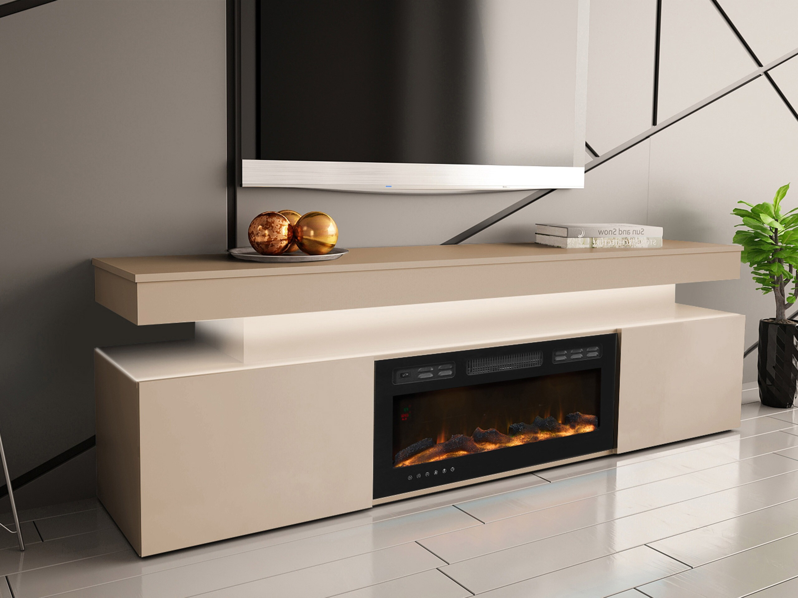 TV galds Monfero 104 (Gaiši brūns)