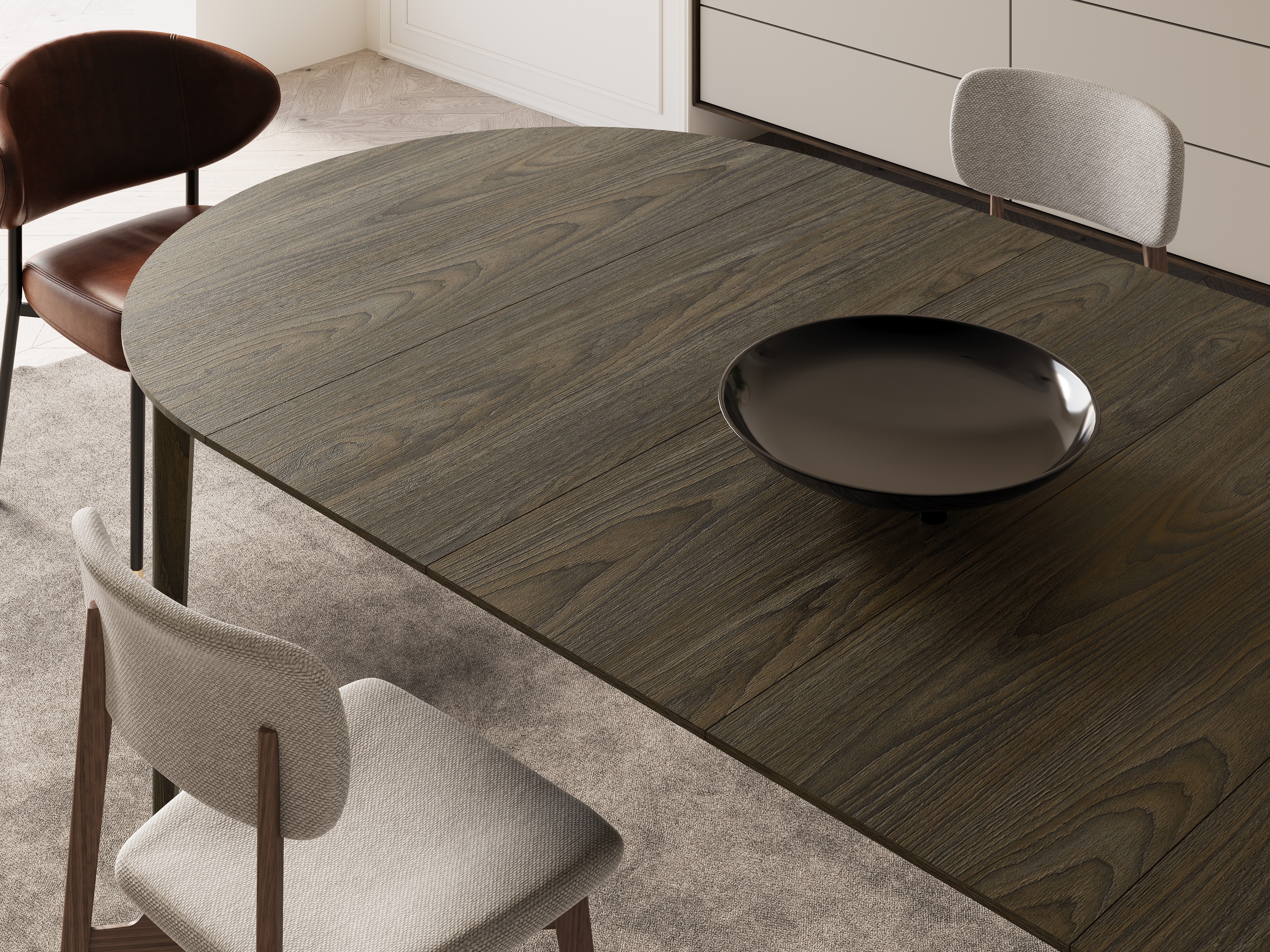 Cтол Fresno 180 (Темный дуб)