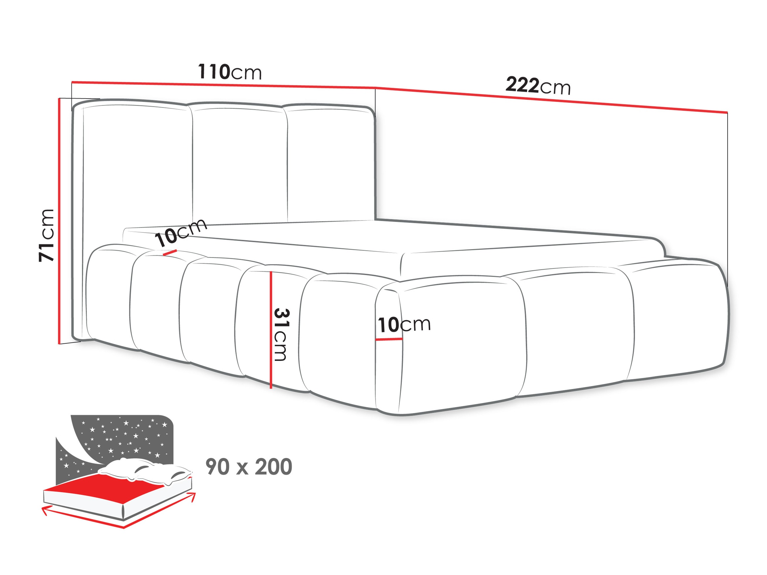 Кровать TrendyNest 118 (Abriamo 11)