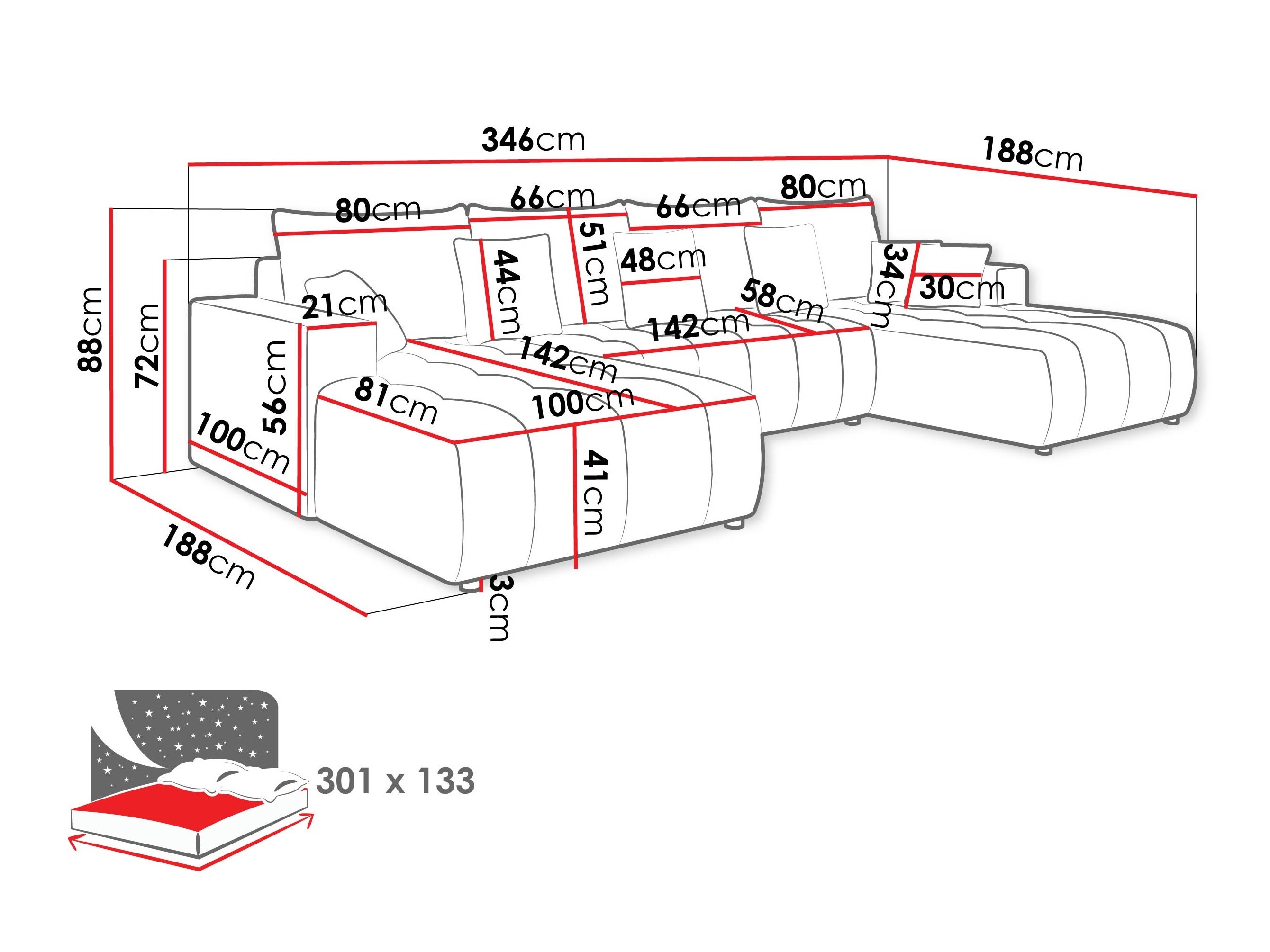 Stūra dīvāns Bountiful 105 (Velo 633)