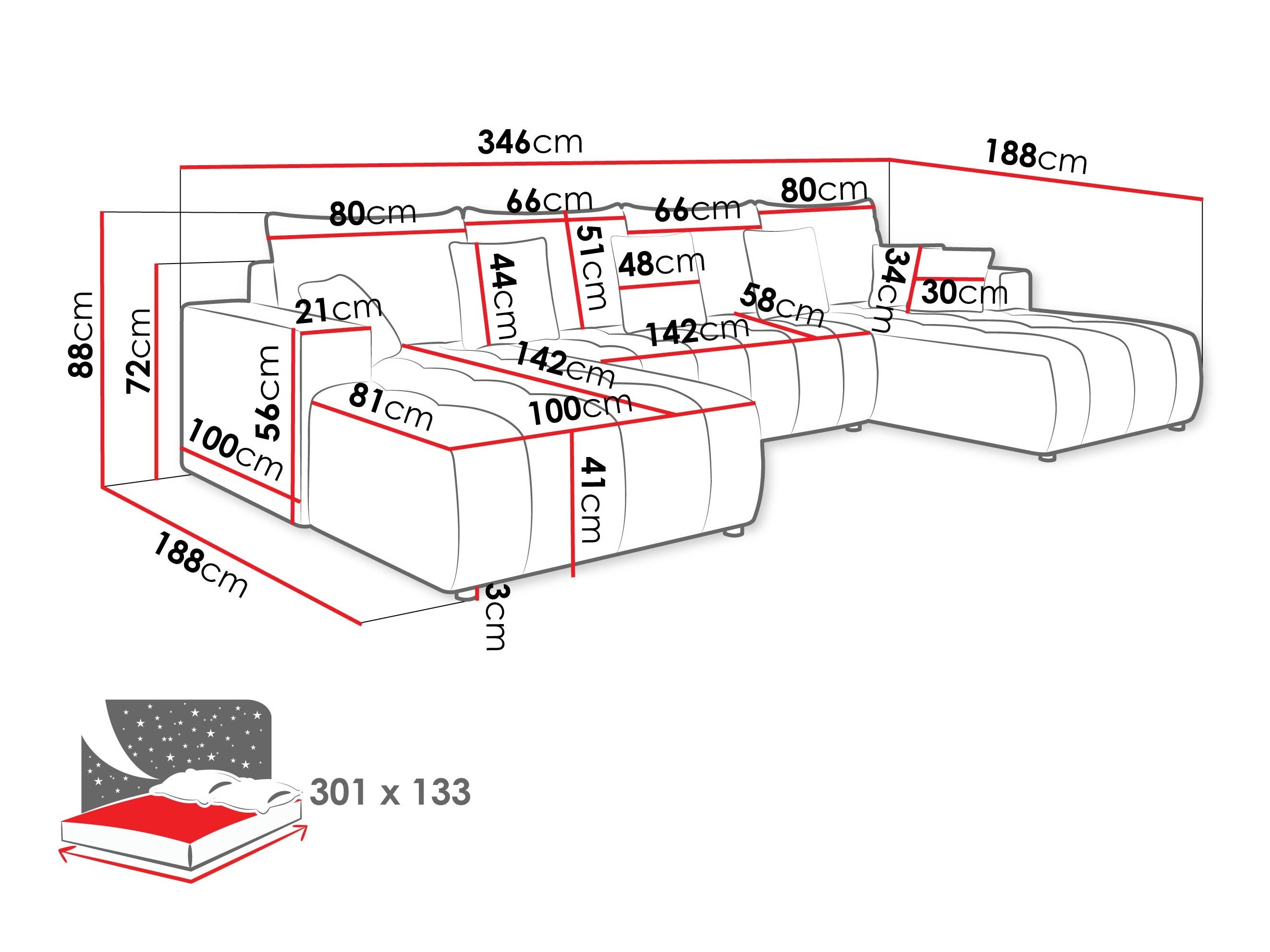 Stūra dīvāns Bountiful 105 (Velo 635)