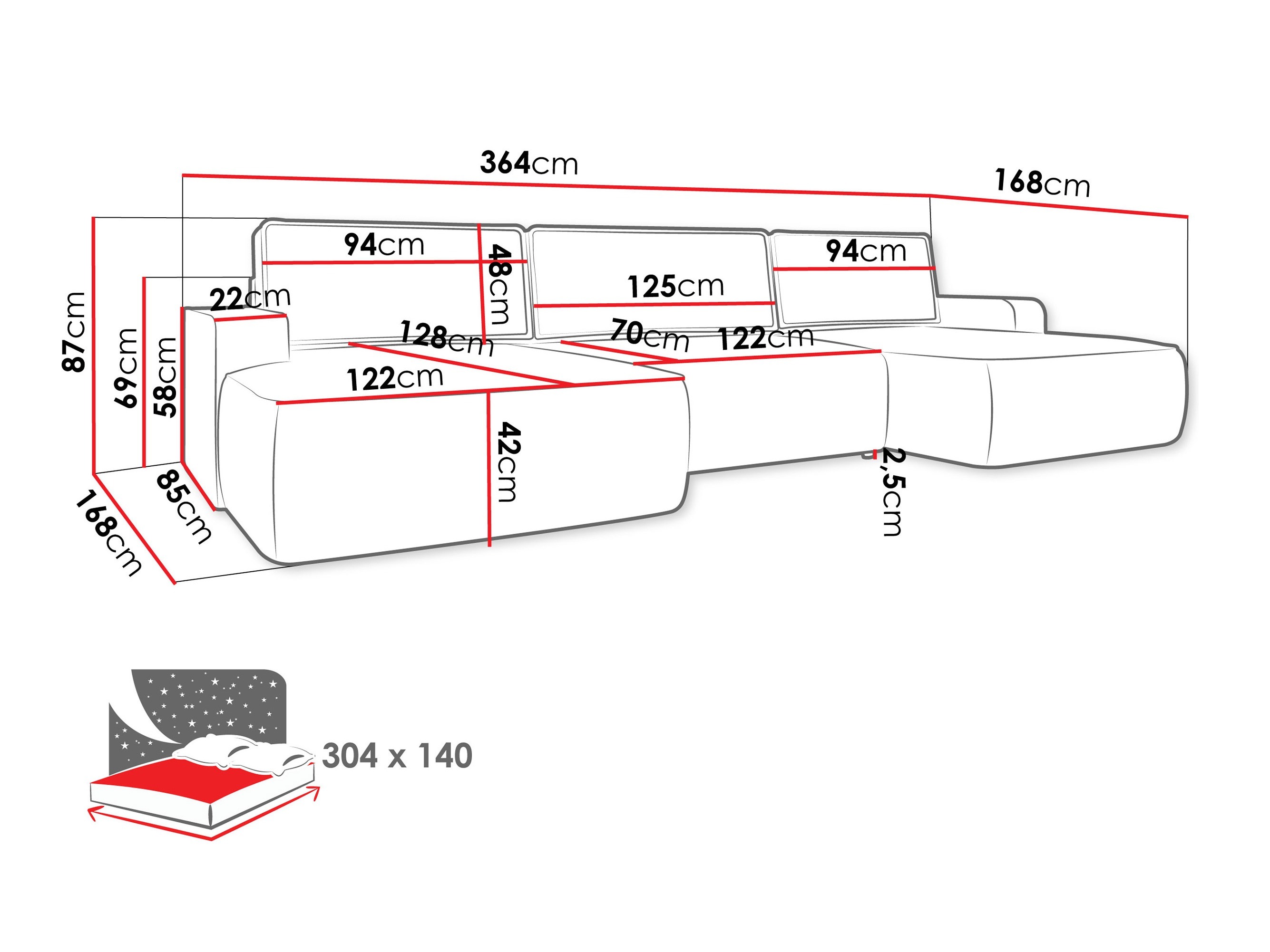 Stūra dīvāns Bountiful 106 (Velo 621)