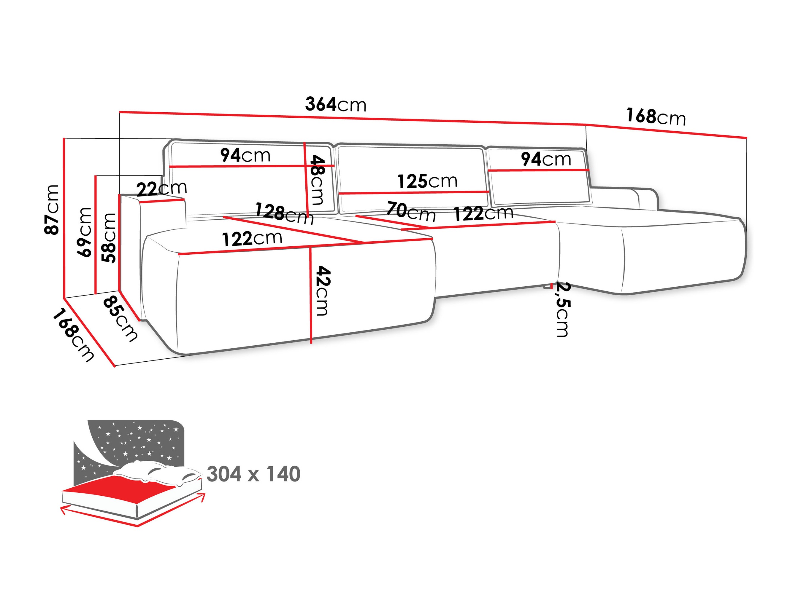 Stūra dīvāns Bountiful 106 (Velo 635)