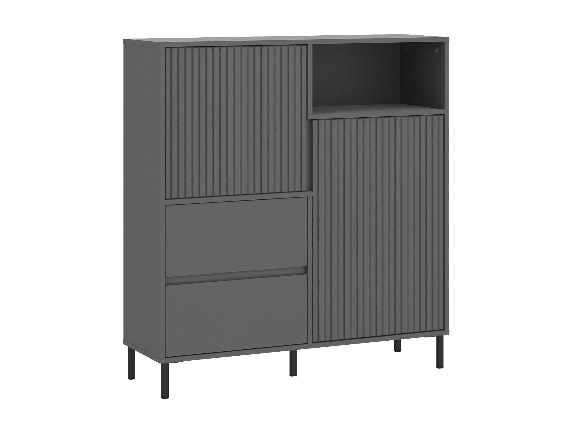 Viesistabas komplekts Ruvrevi 106 (Antracīts)