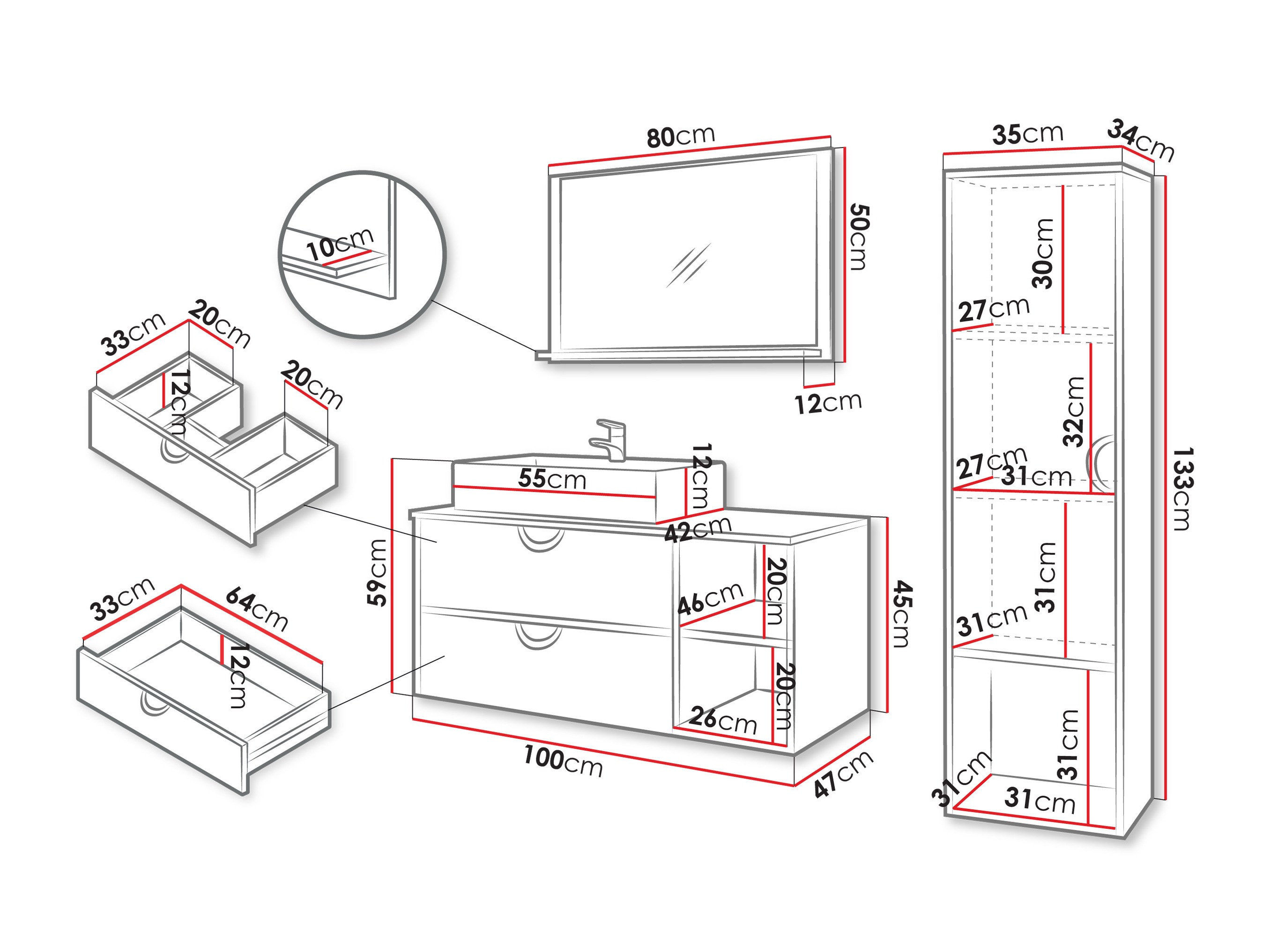 Набор для ванной комнаты Providence 196 (Кашемир)