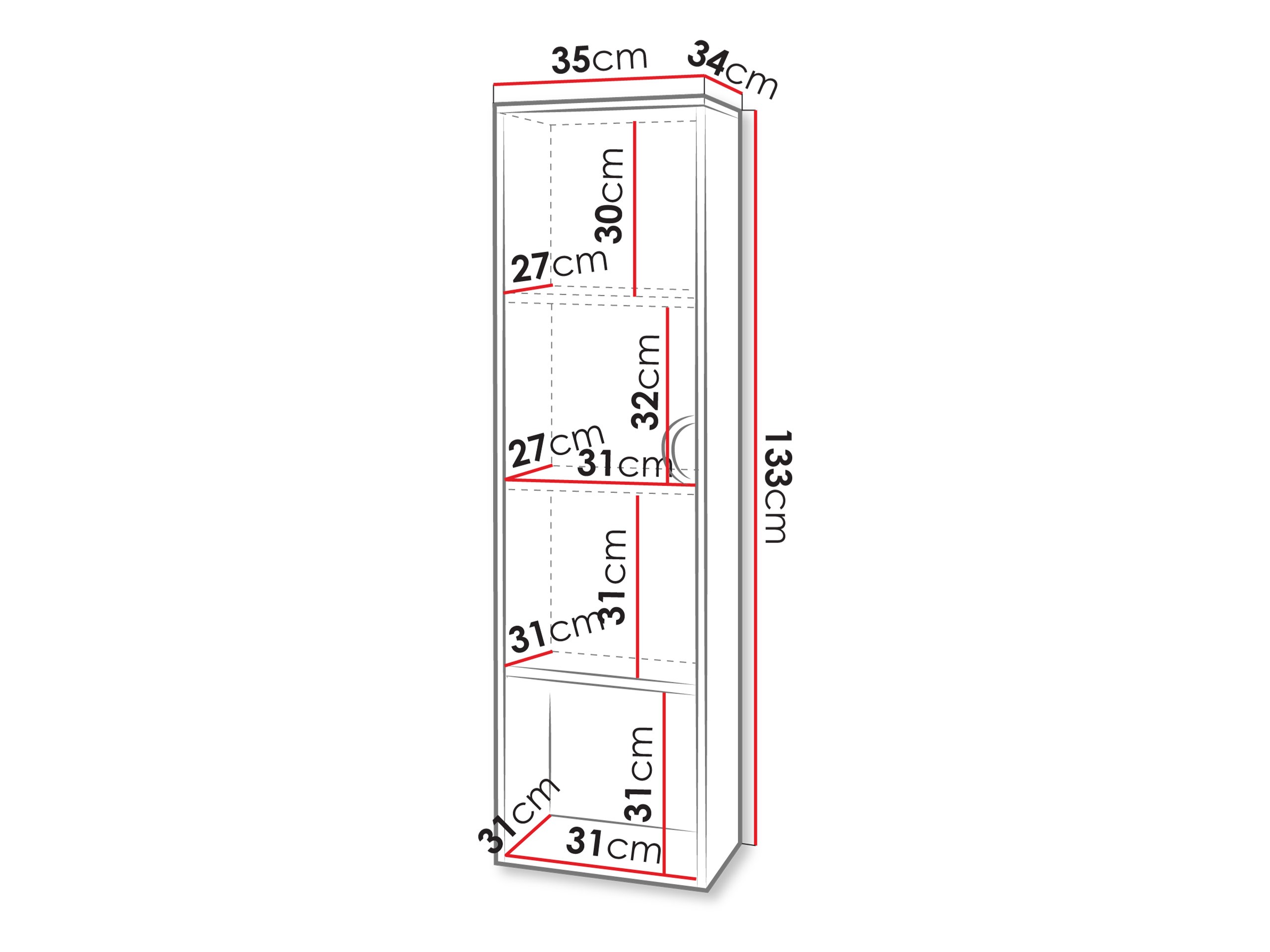 Piekarams vannas istabas skapītis Providence 194 (Riekstkoks)