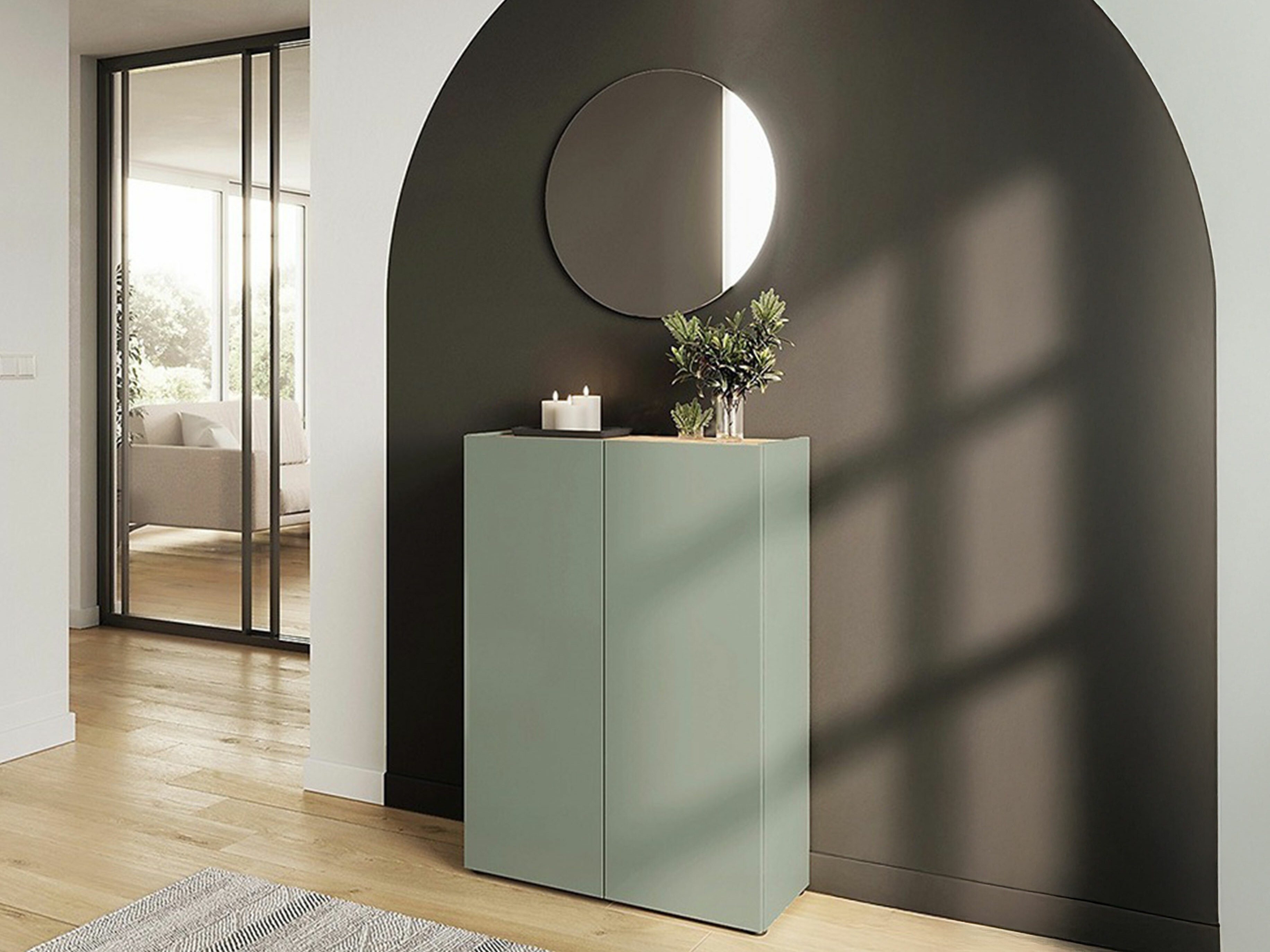 Priekšnama komplekts Lircamu 105 (Putekļaini zaļa)