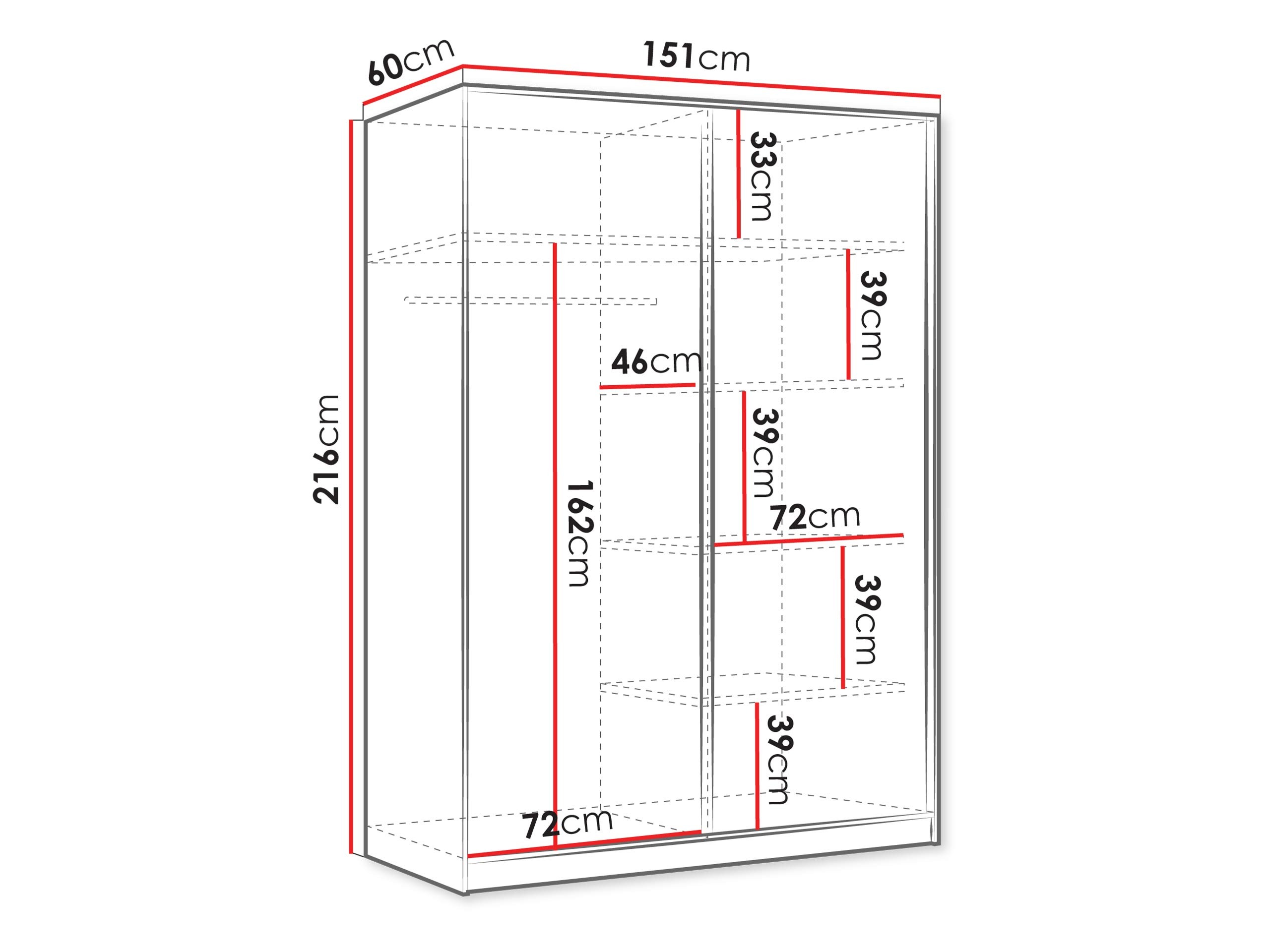 Skapis Larmire 100 (Kašmirs)
