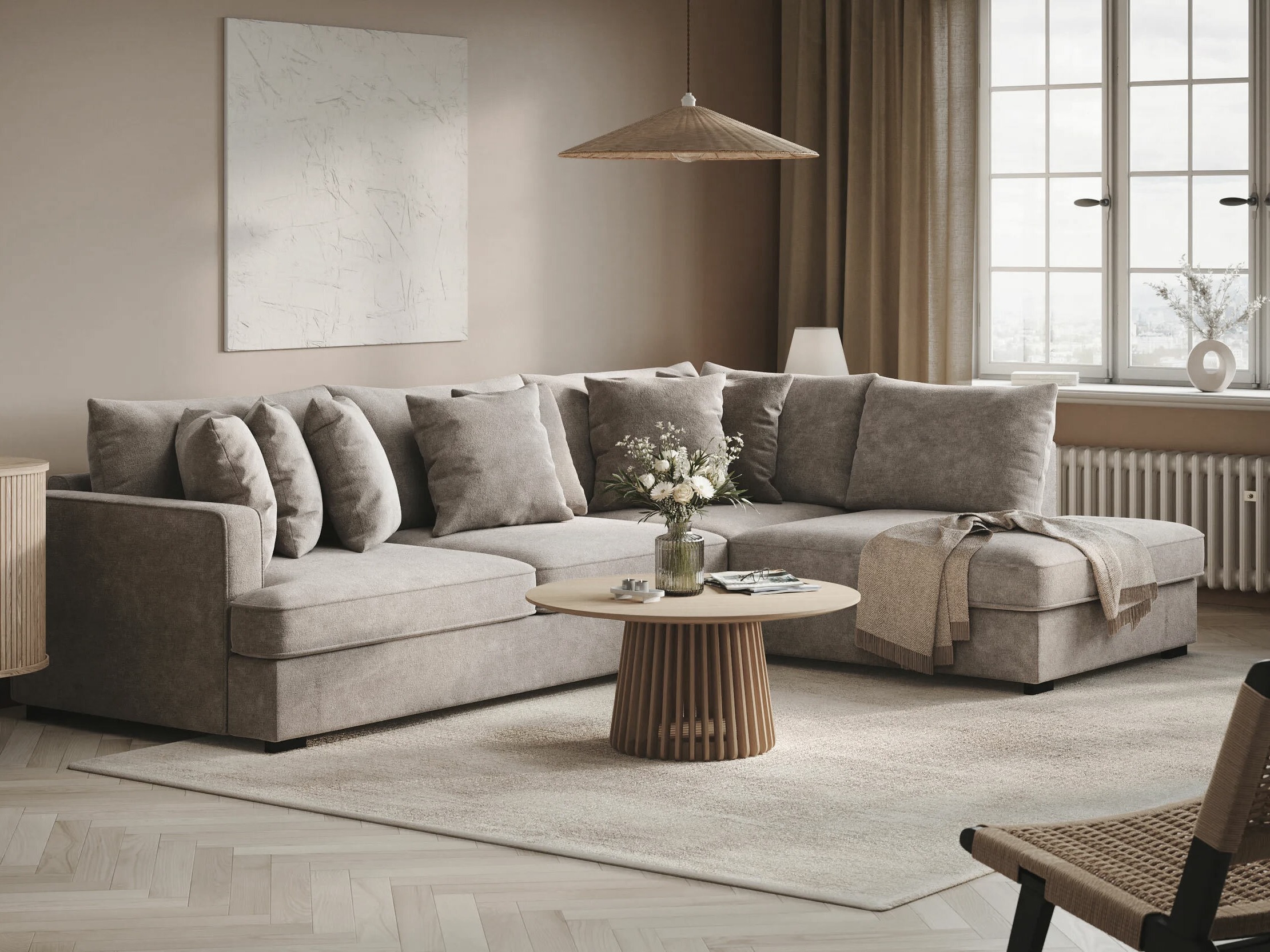 Stūra dīvāns Tivsoe 102 (Trenza 08)