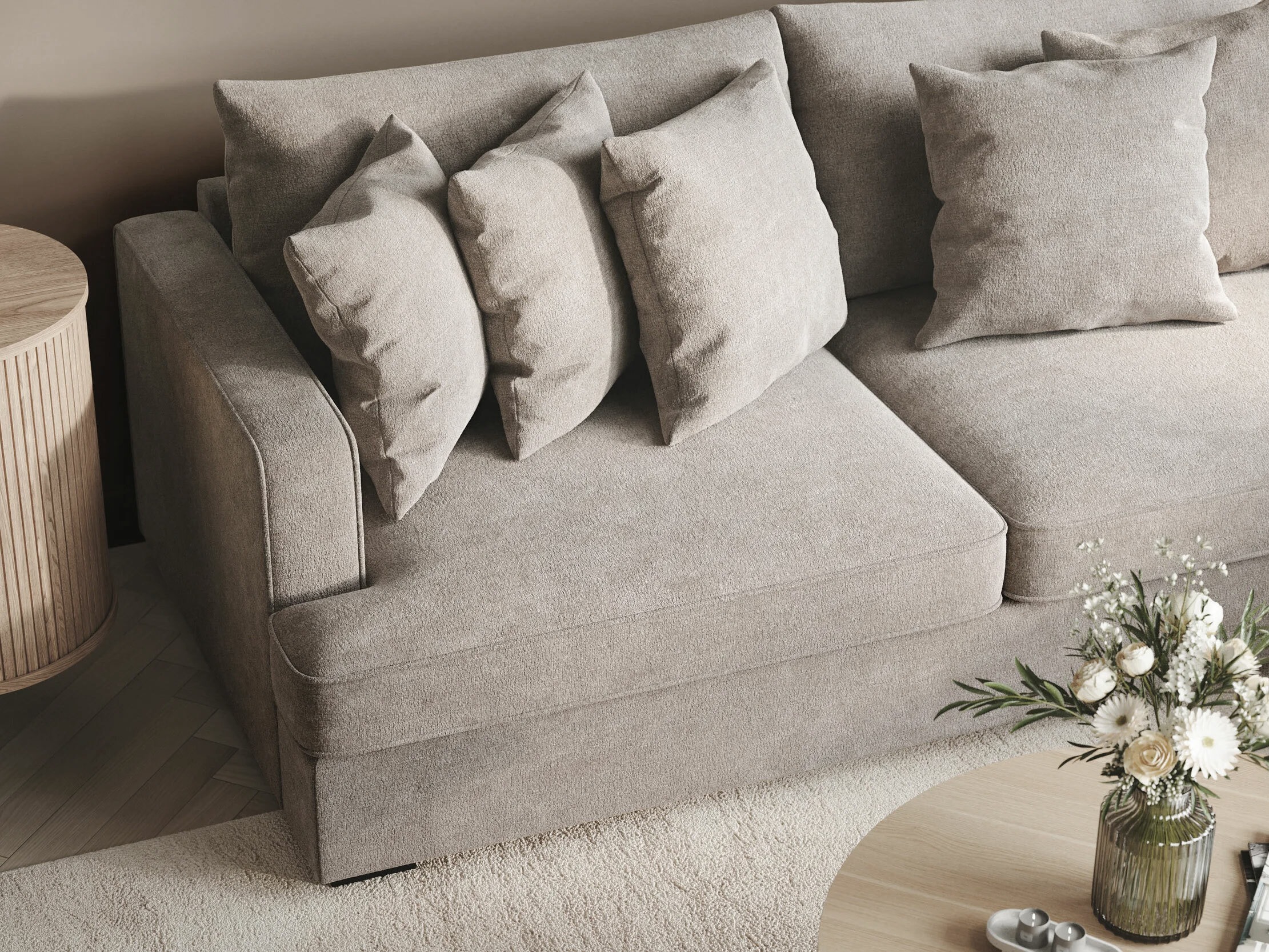 Stūra dīvāns Tivsoe 102 (Trenza 08)