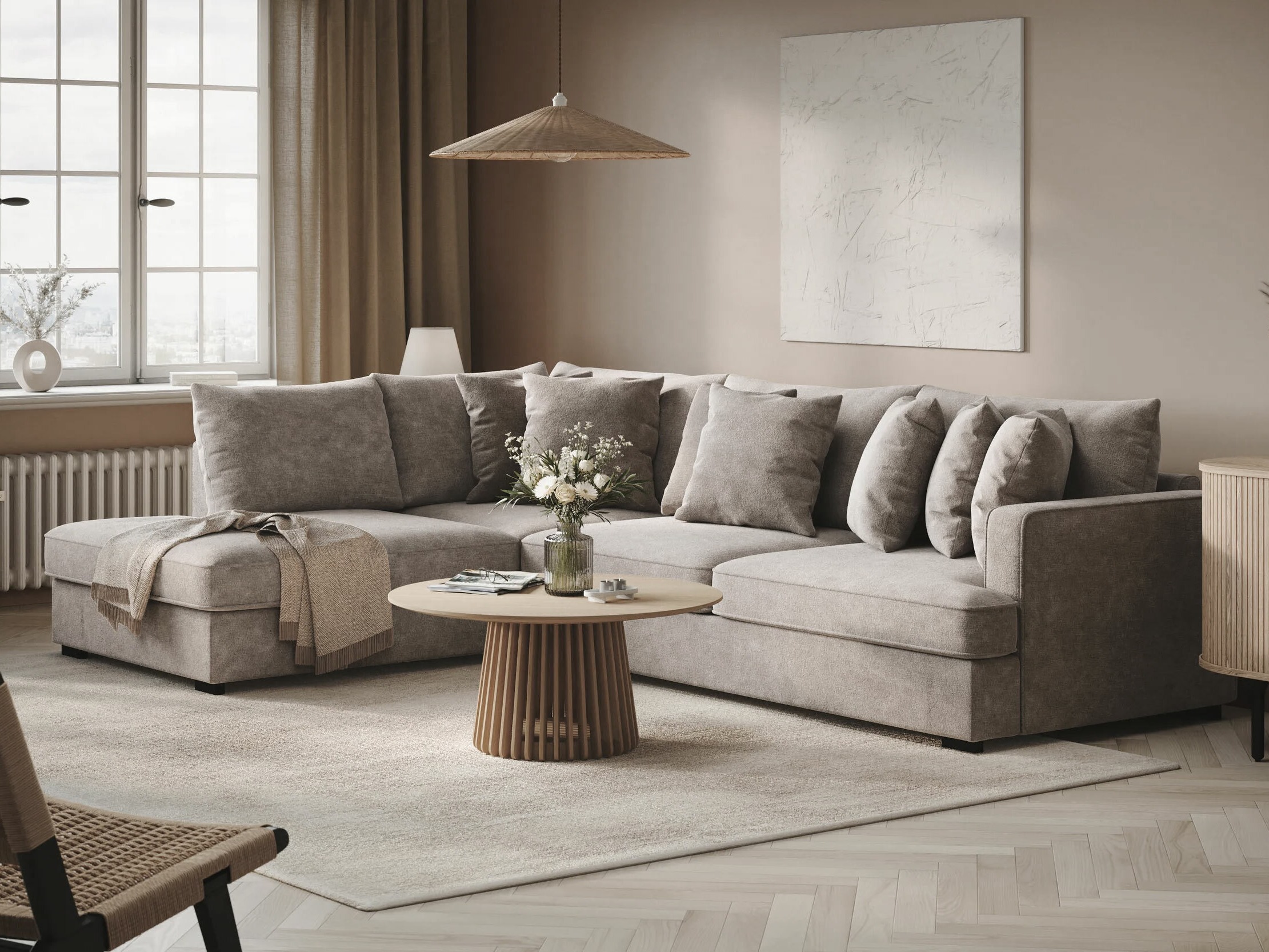 Stūra dīvāns Tivsoe 102 (Trenza 08)