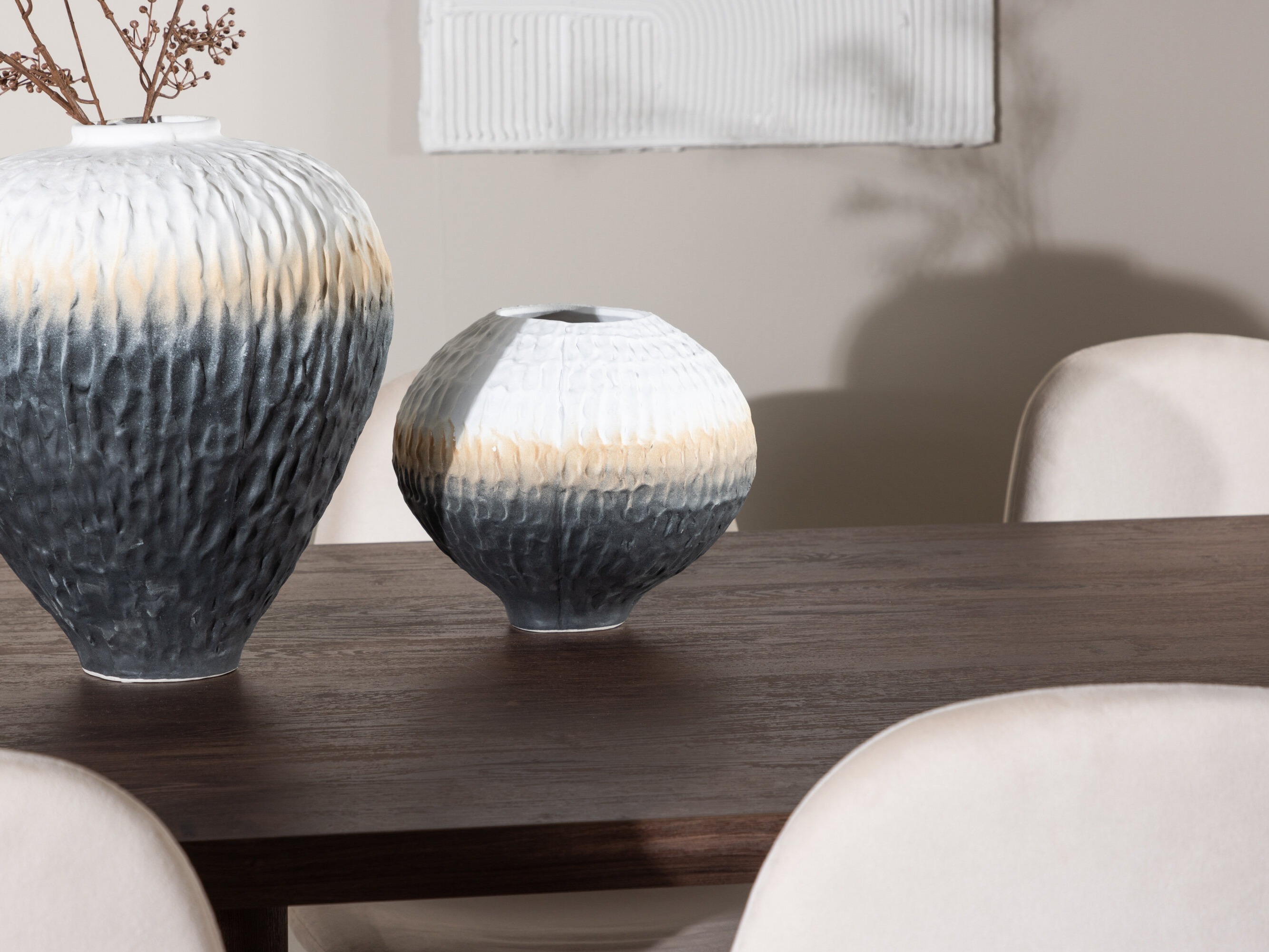 Ēdamistabas komplekts Dallas 4959 (Bēšs + Melns)